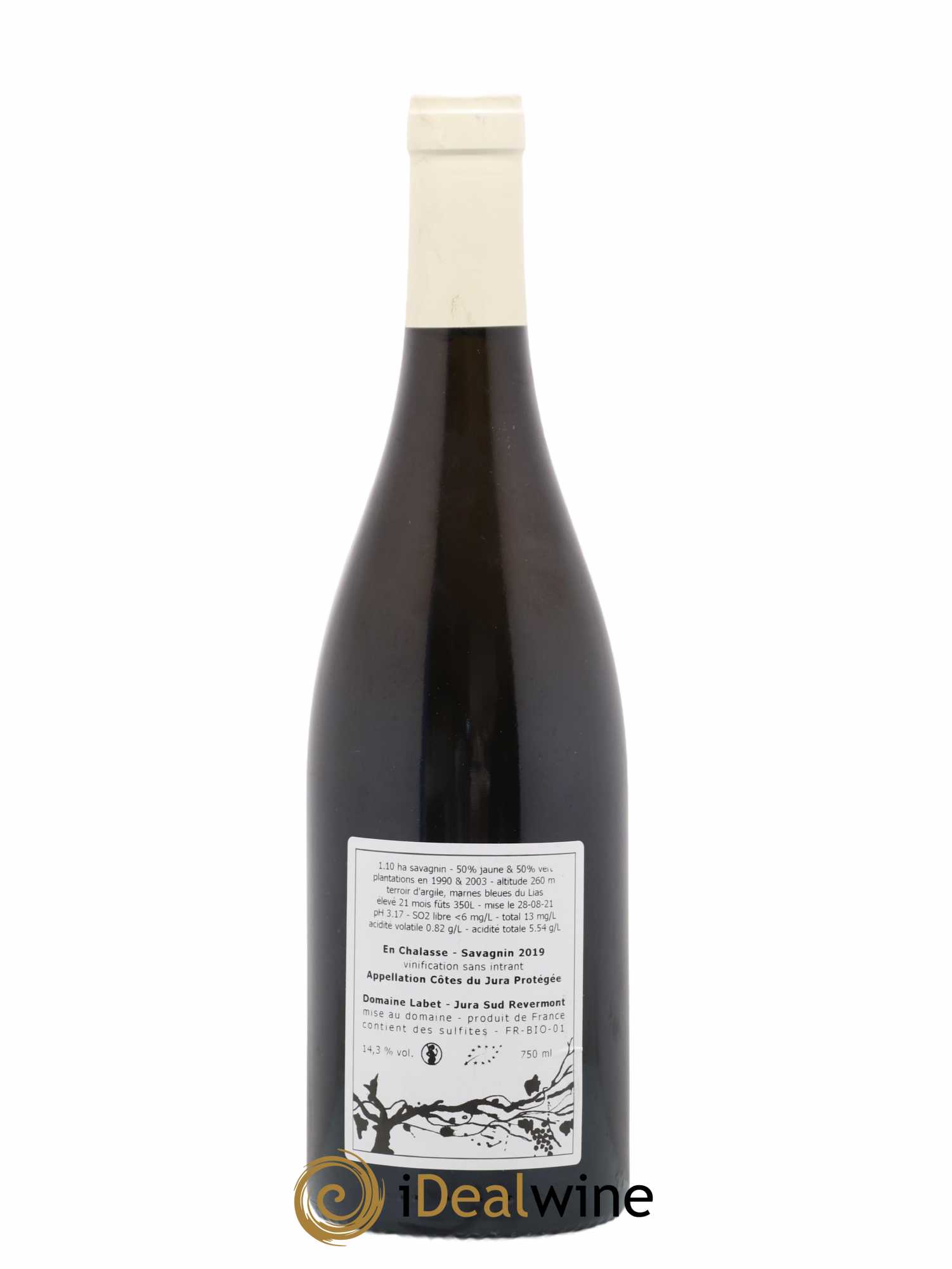 Côtes du Jura Fleur de Savagnin En Chalasse Romain - Julien - Charline Labet 2019 - Lot de 1 bouteille - 1