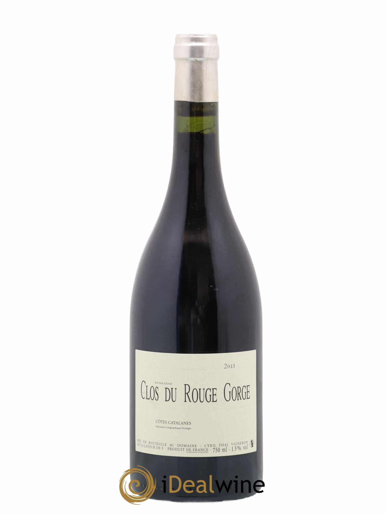 Côtes Catalanes Clos du Rouge Gorge Vieilles Vignes Cyril Fhal 2013 - Lot de 1 bouteille - 0