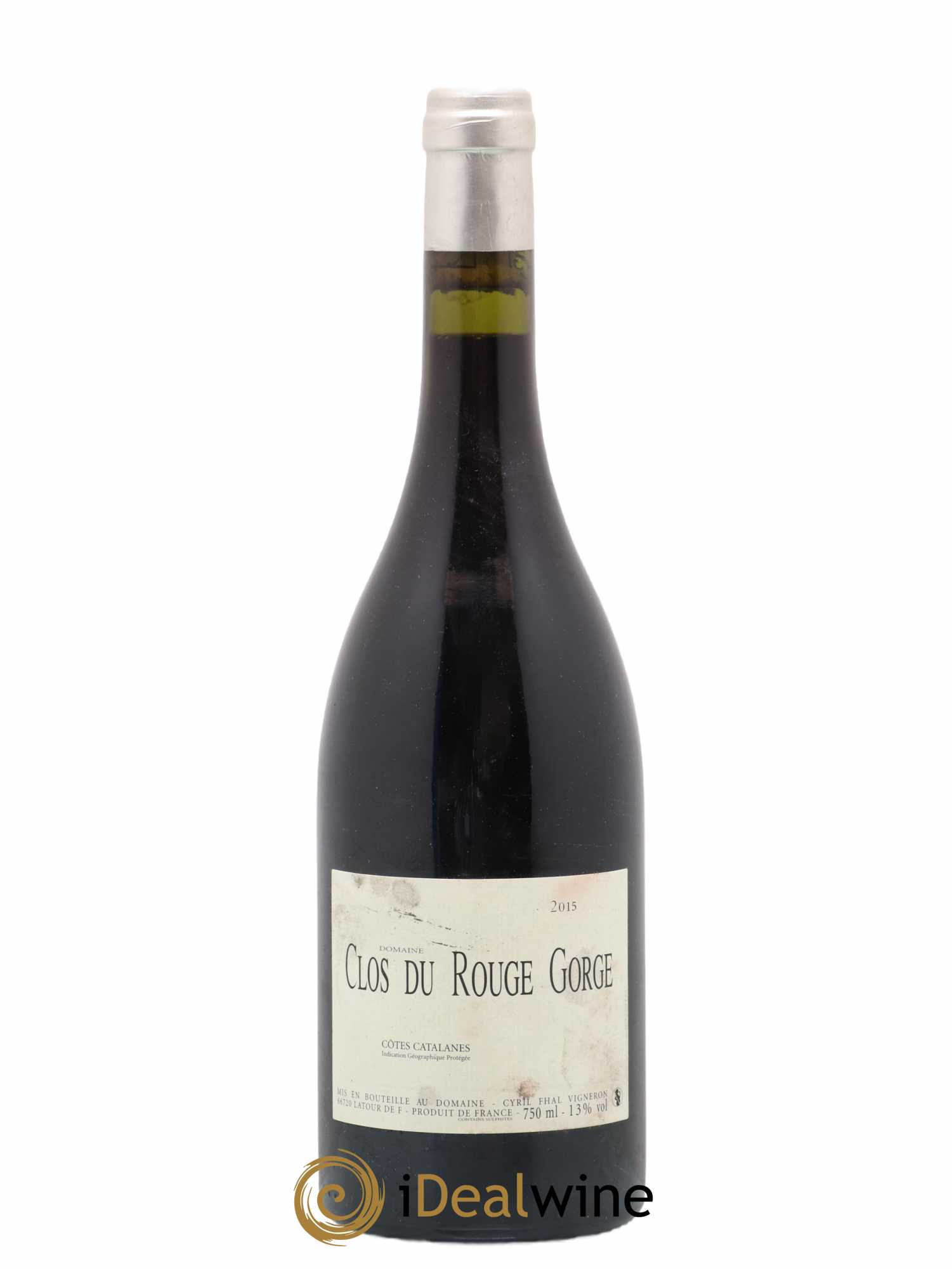 Côtes Catalanes Clos du Rouge Gorge Vieilles Vignes Cyril Fhal 2015 - Lot de 1 bouteille - 0