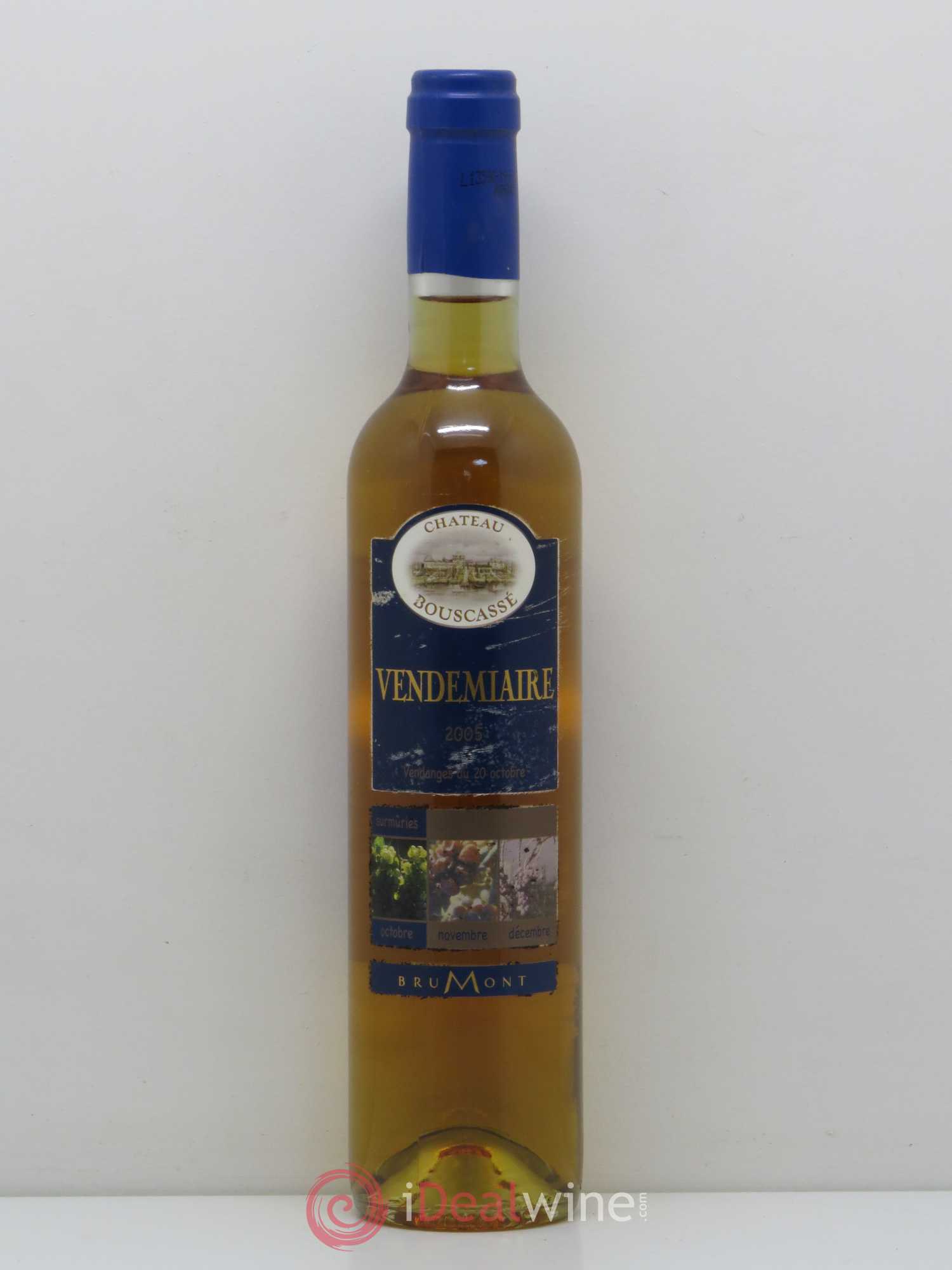 Pacherenc du Vic-Bilh Château Bouscassé Vendemiaire Alain Brumont 2005 - Lot de 1 bouteille - 0
