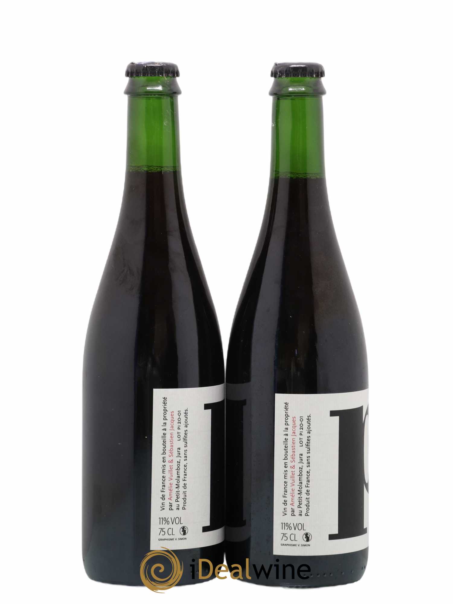 Vin de France Pif Ploussard Domaine Sebastien Jacques et Amelie Vuillet 2020 - Lot de 2 bouteilles - 1