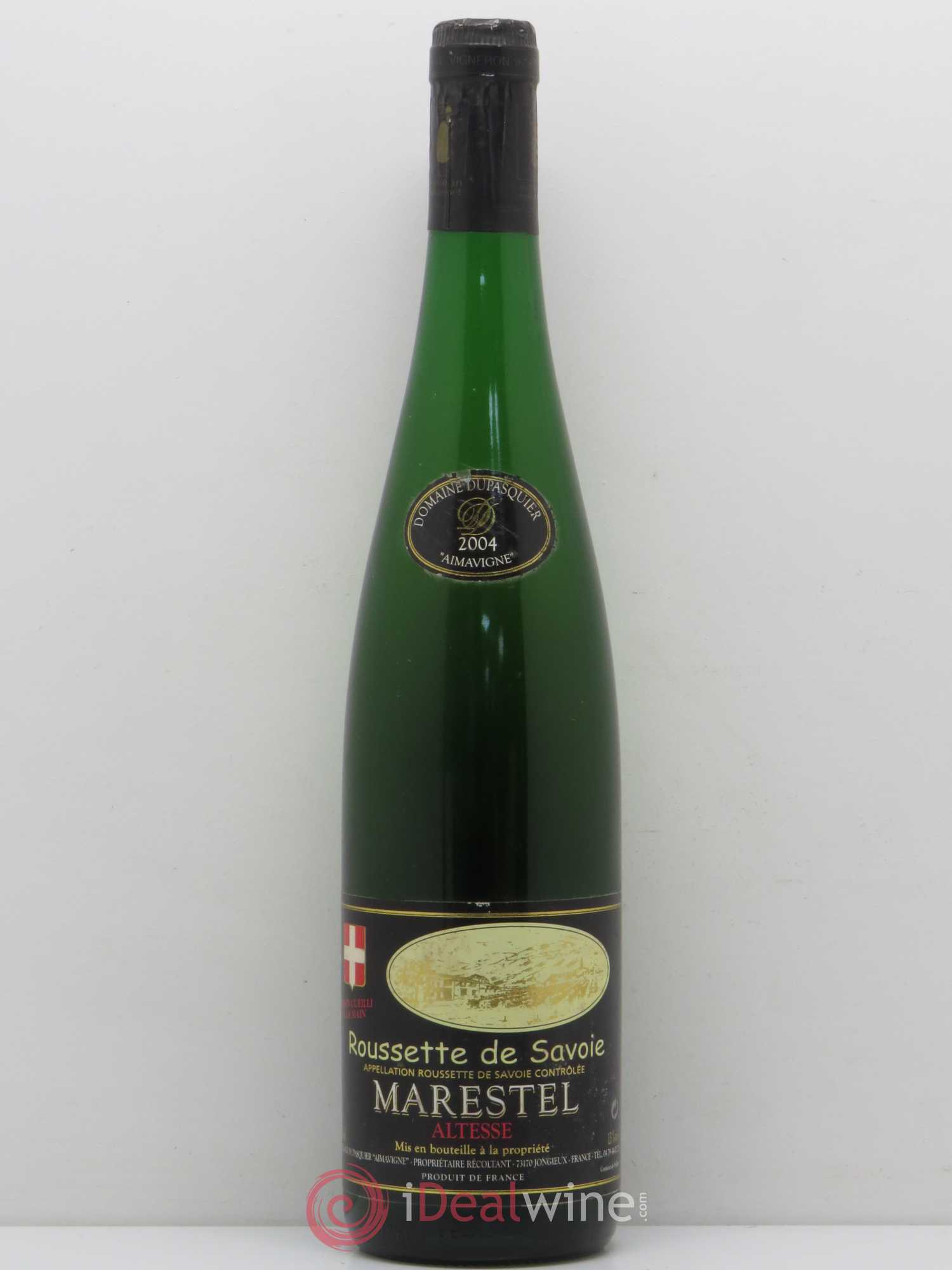 Vin de Savoie Roussette de Savoie Mustel Domaine Dupasquier 2004 - Posten von 1 Flasche - 0