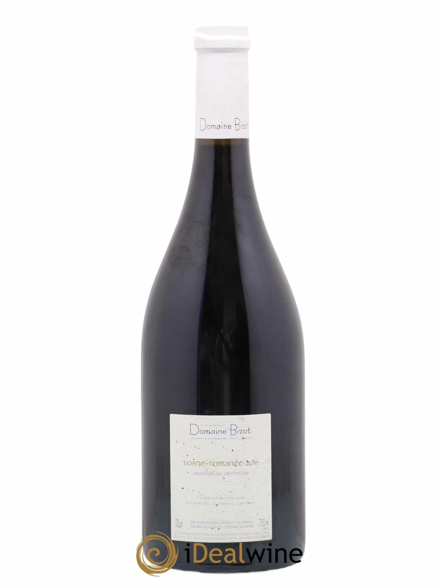 Vosne-Romanée Bizot (Domaine) 2016 - Lot de 1 bouteille - 1