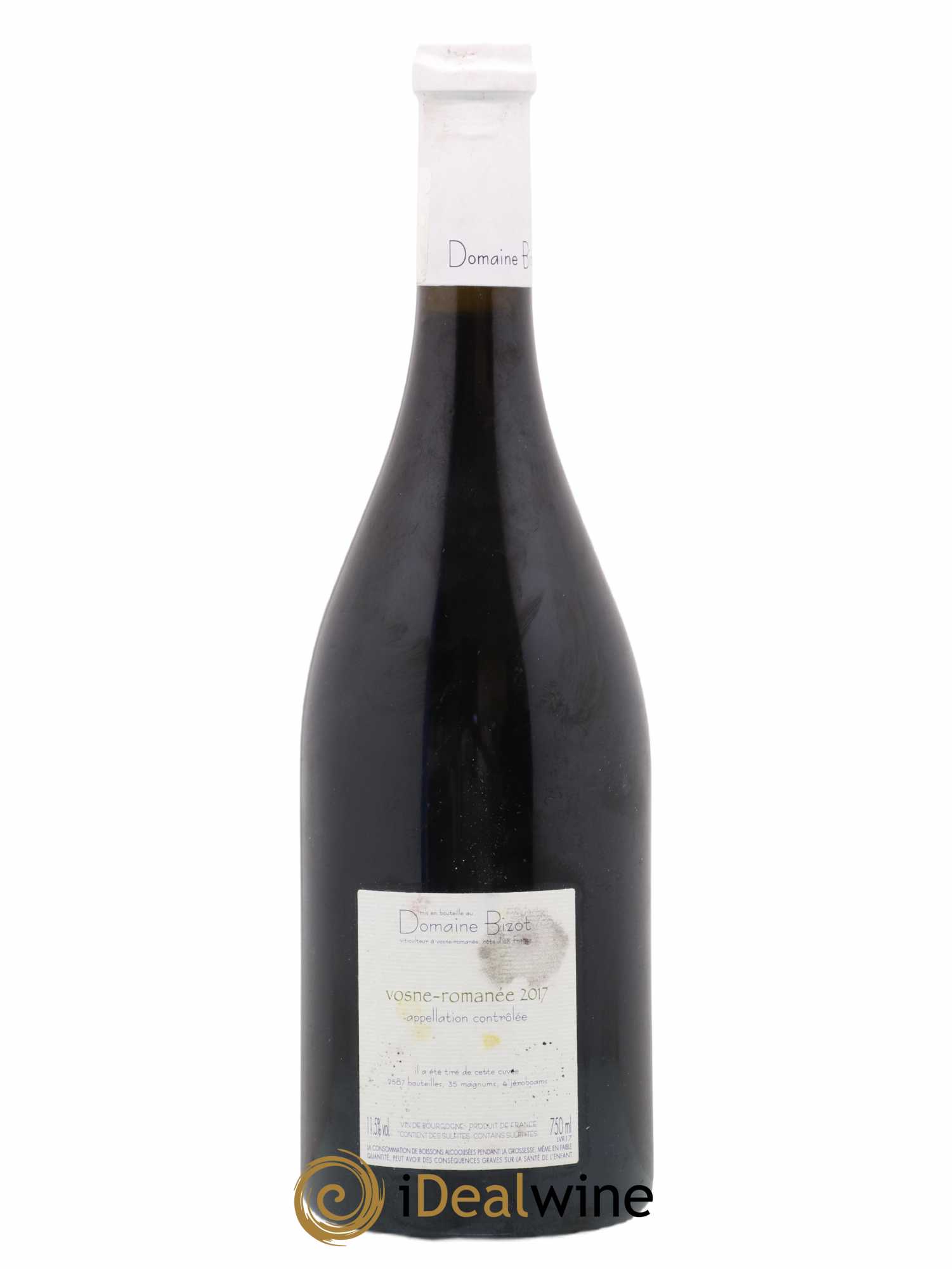 Vosne-Romanée Bizot (Domaine) 2017 - Lot de 1 bouteille - 1