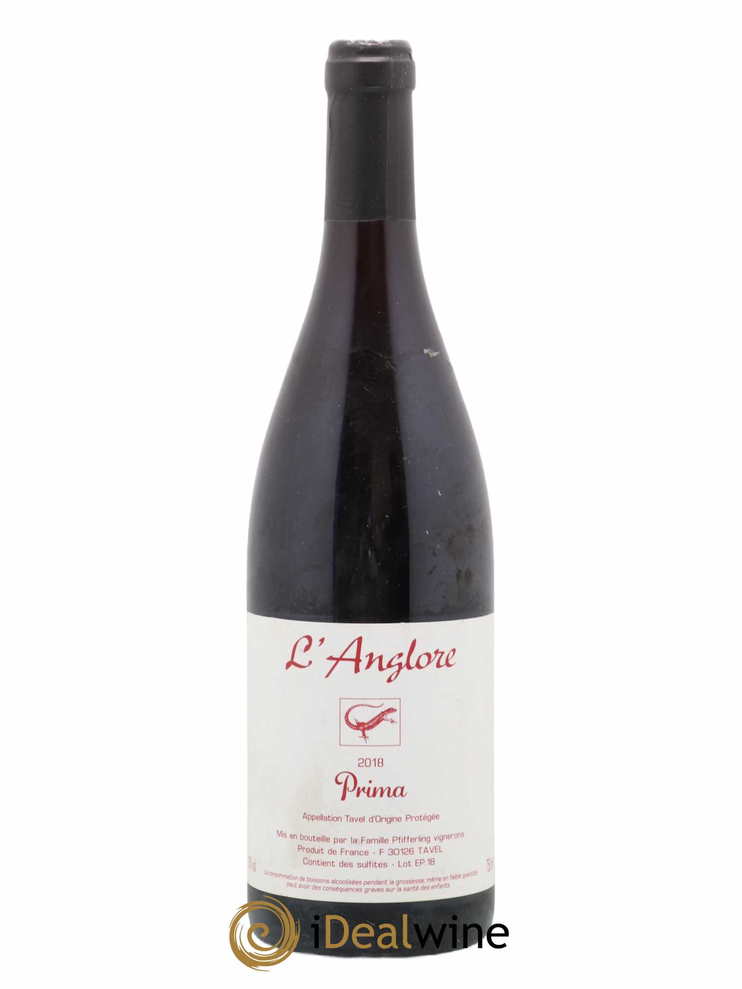 Tavel Prima L'Anglore 2018 - Lot de 1 bouteille - 0