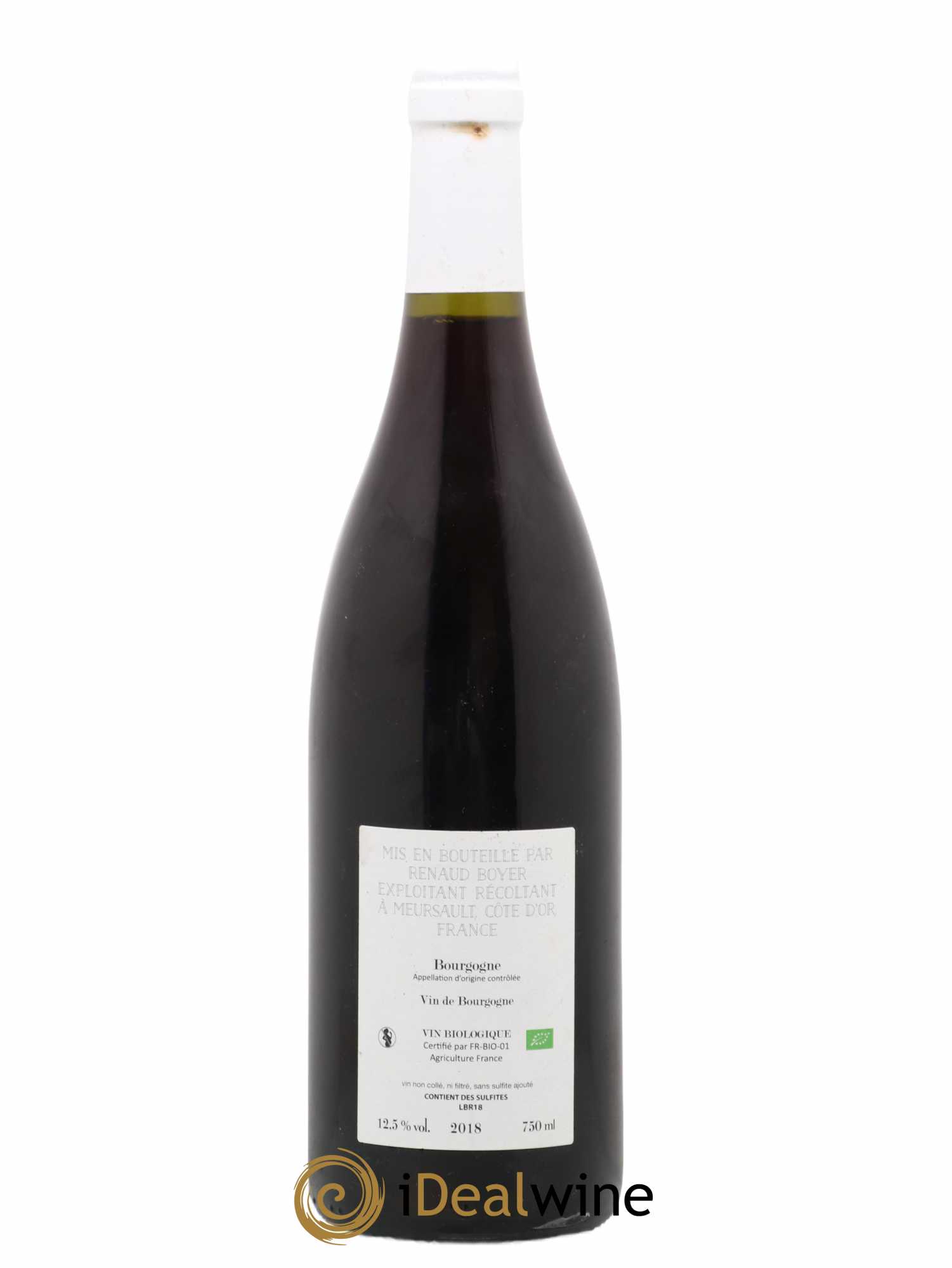 Bourgogne Les Riaux Renaud Boyer 2018 - Lot de 1 bouteille - 1