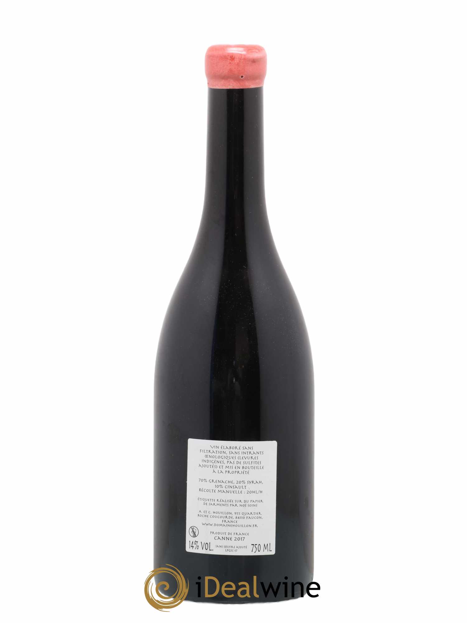 Côtes-du-Rhône Canne Aurélien et Charlotte Houillon 2017 - Lot de 1 bouteille - 1