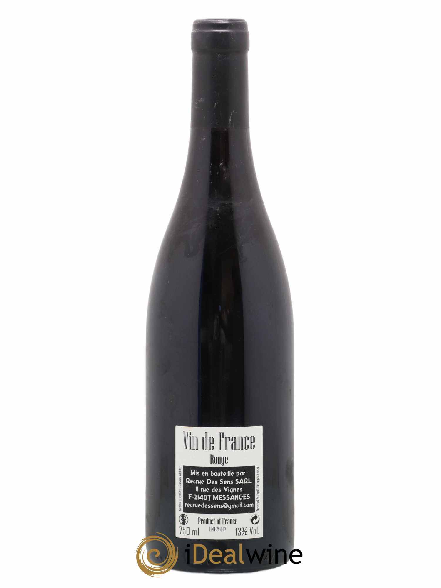 Vin de France Night Cost Yann Durieux - Recrue des Sens 2017 - Lot de 1 bouteille - 1