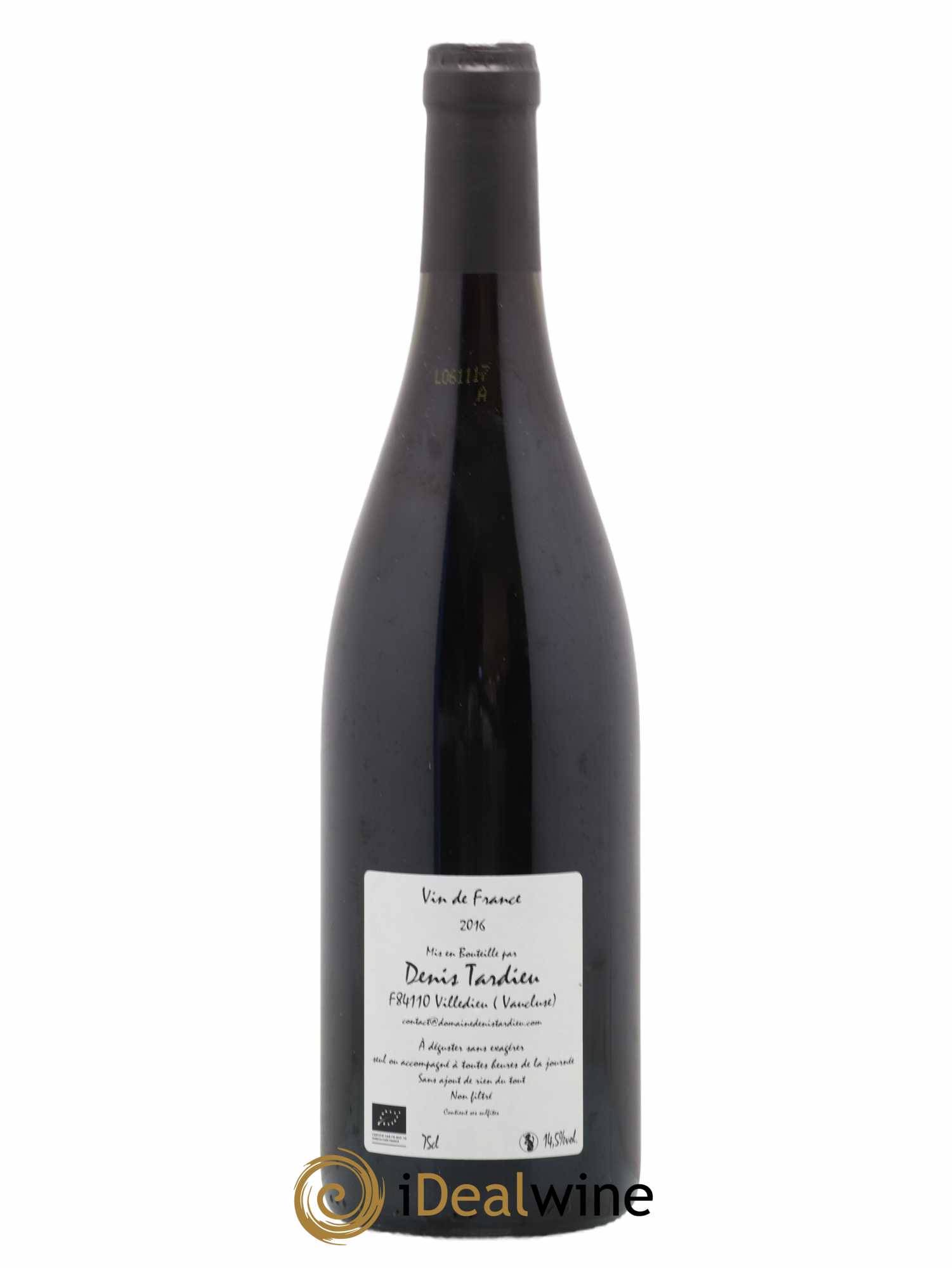 Vin de France Grenache Denis Tardieu 2016 - Posten von 1 Flasche - 1