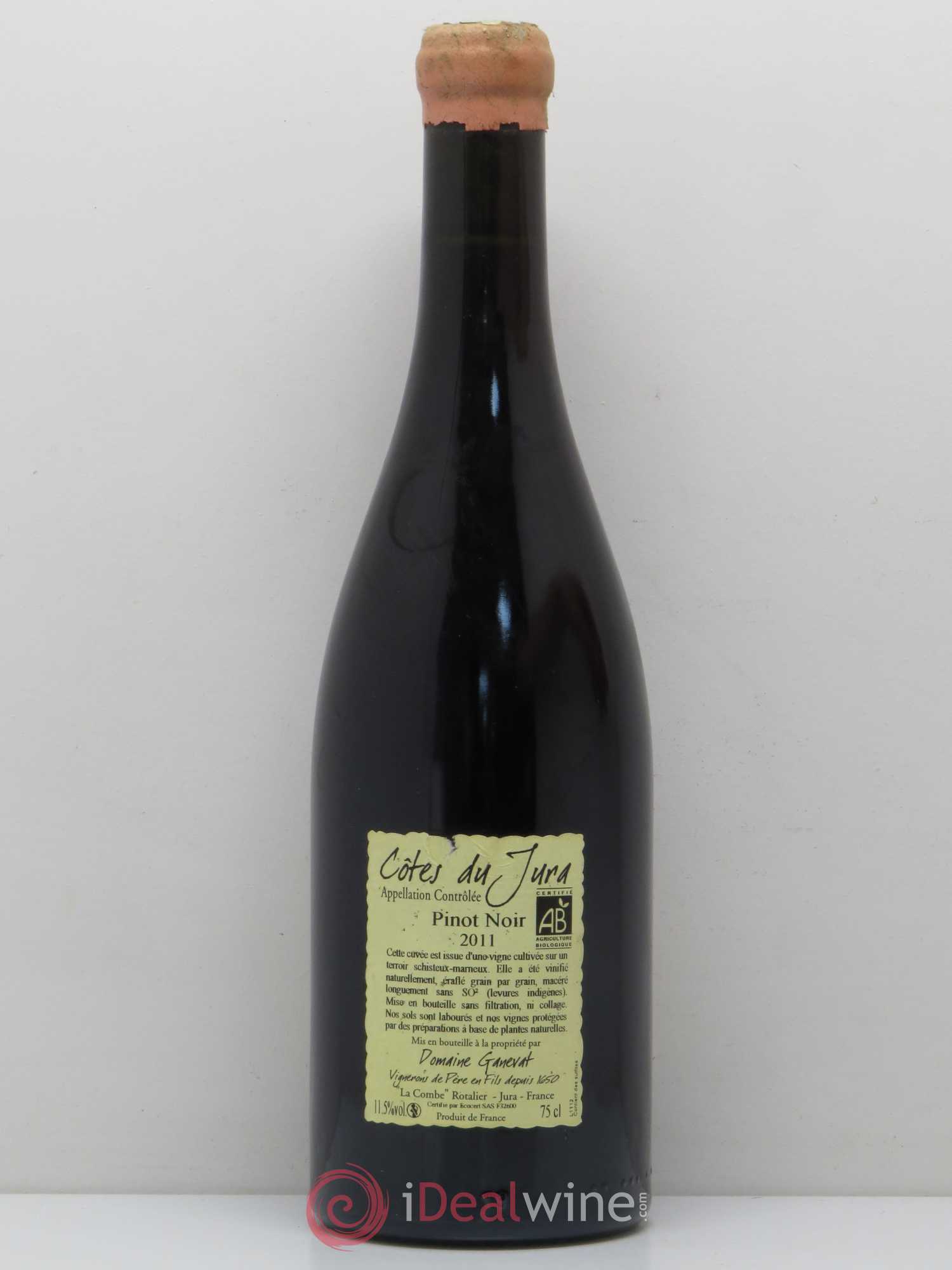 Côtes du Jura Pinot Noir En Billat  Jean-François Ganevat (Domaine) 2011 - Lot de 1 bouteille - 1
