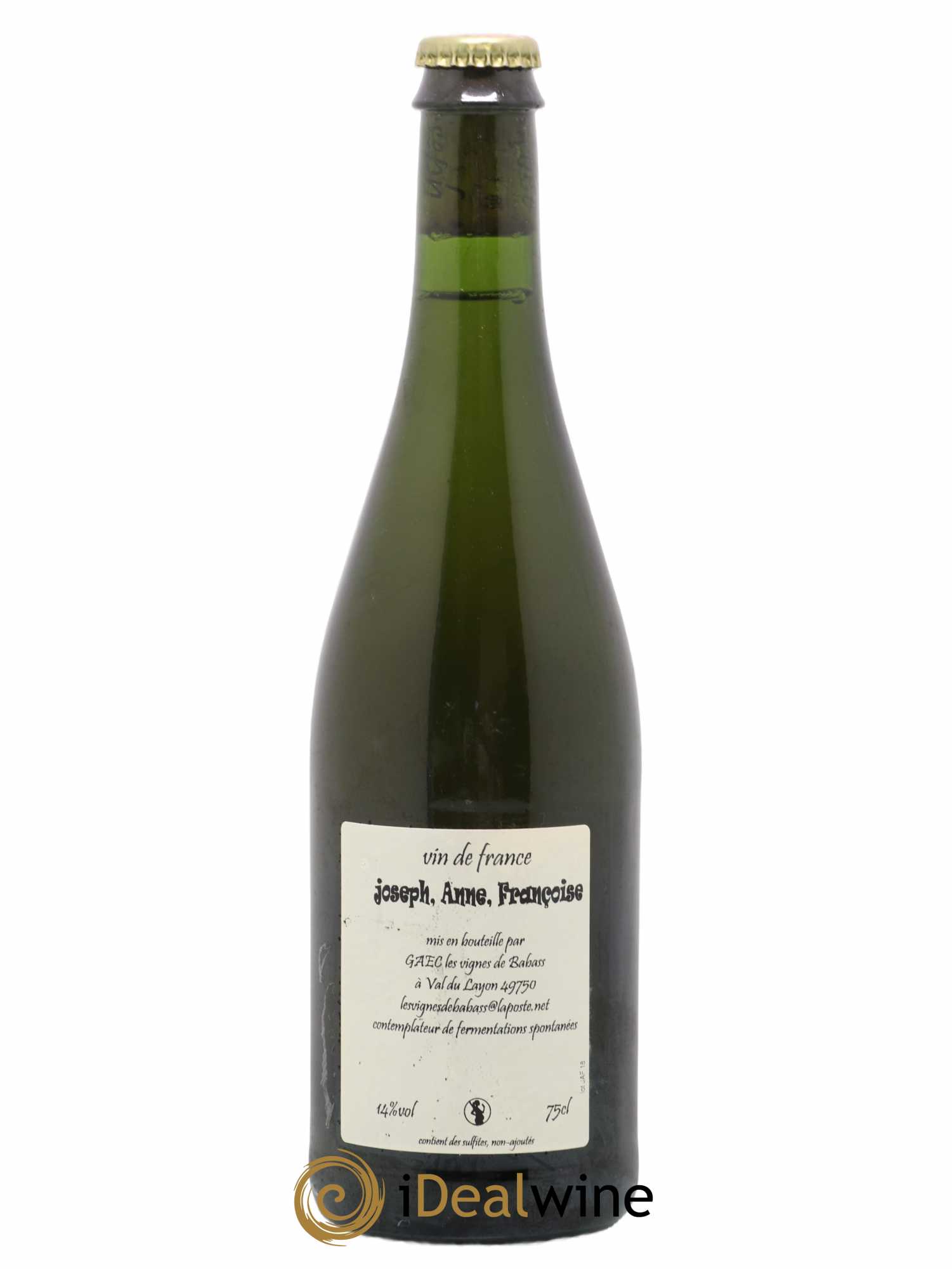 Vin de France Joseph Anne Francoise Sebastien Babass Dervieux 2018 - Posten von 1 Flasche - 1