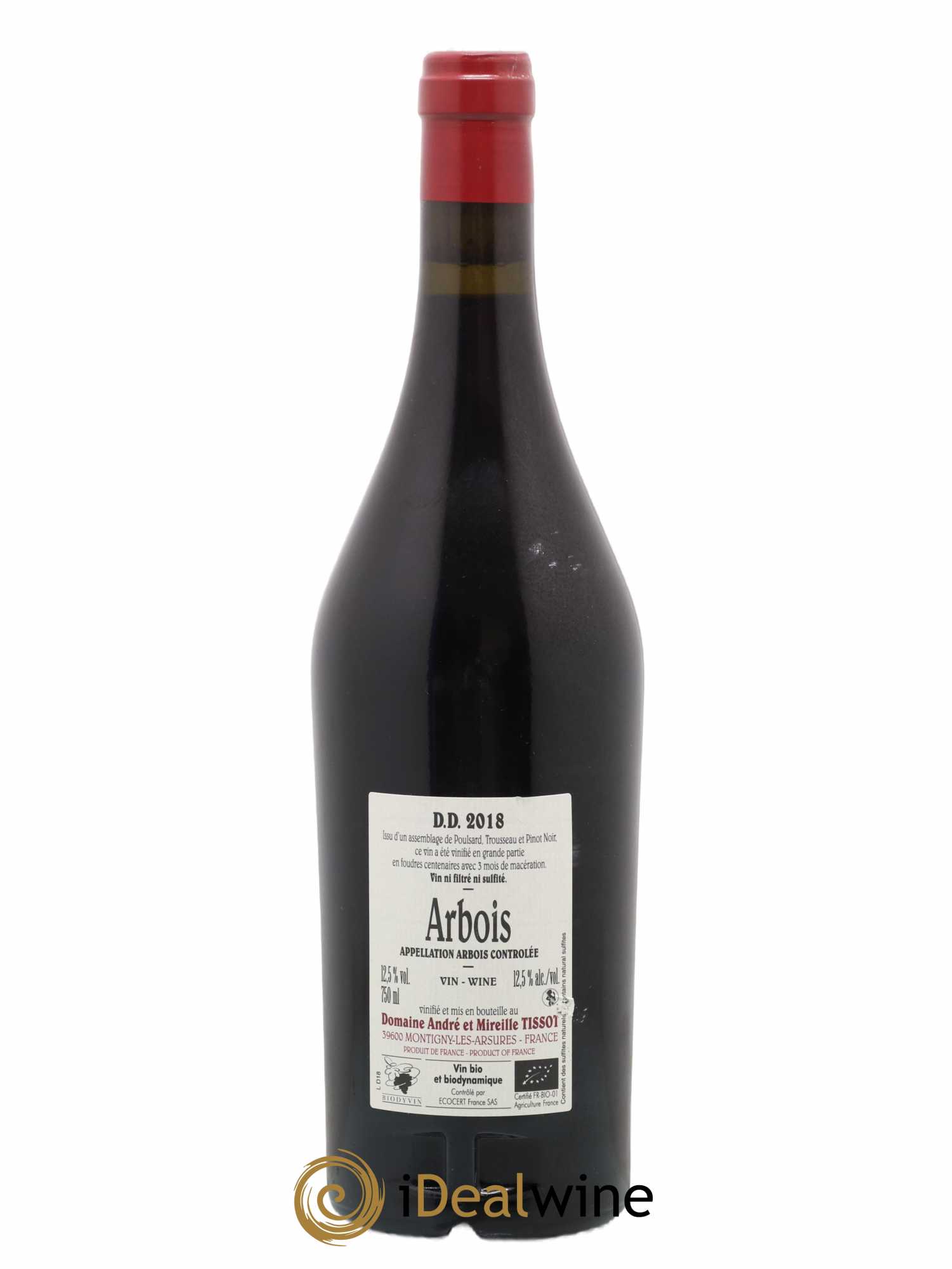 Arbois DD Bénédicte et Stéphane Tissot 2018 - Lot de 1 bouteille - 1