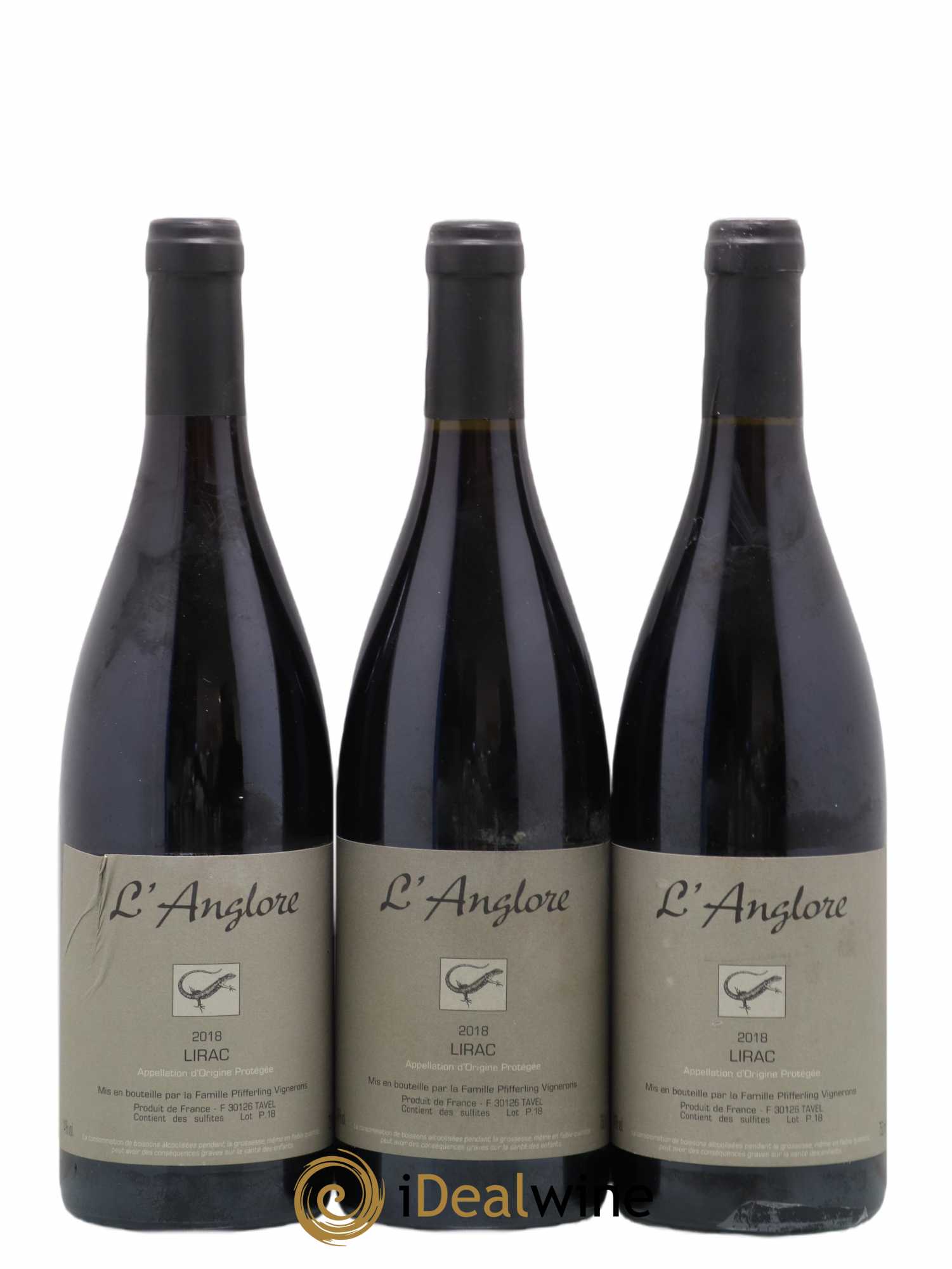 Lirac L'Anglore 2018 - Lot de 3 bouteilles - 0