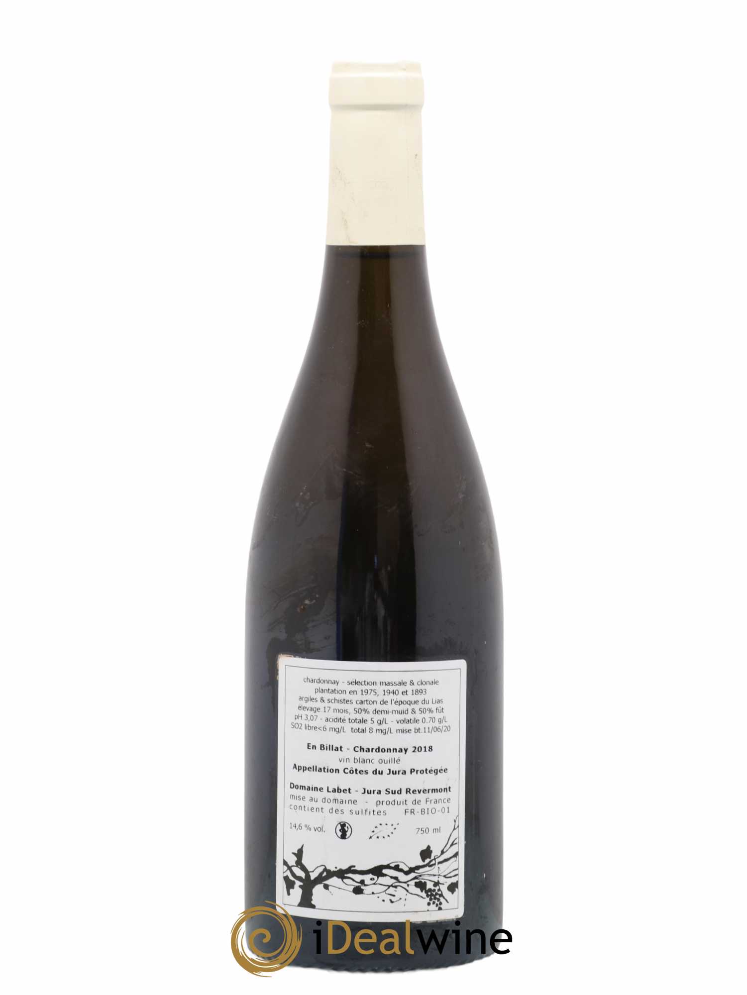 Côtes du Jura Chardonnay En Billat Labet (Domaine) 2018 - Lot de 1 bouteille - 1