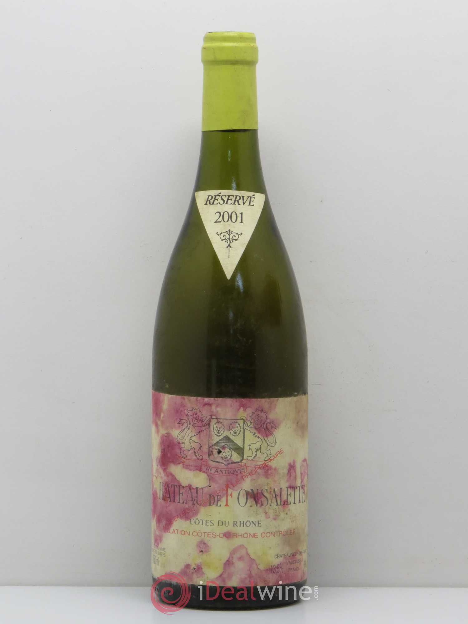 Côtes-du-Rhône Château de Fonsalette Emmanuel Reynaud 2001 - Posten von 1 Flasche - 0
