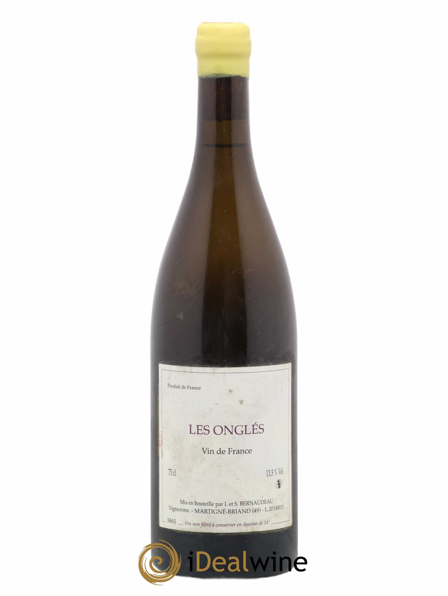 Vin de France Les Onglés Stéphane Bernaudeau 2018 - Lot de 1 bouteille - 0