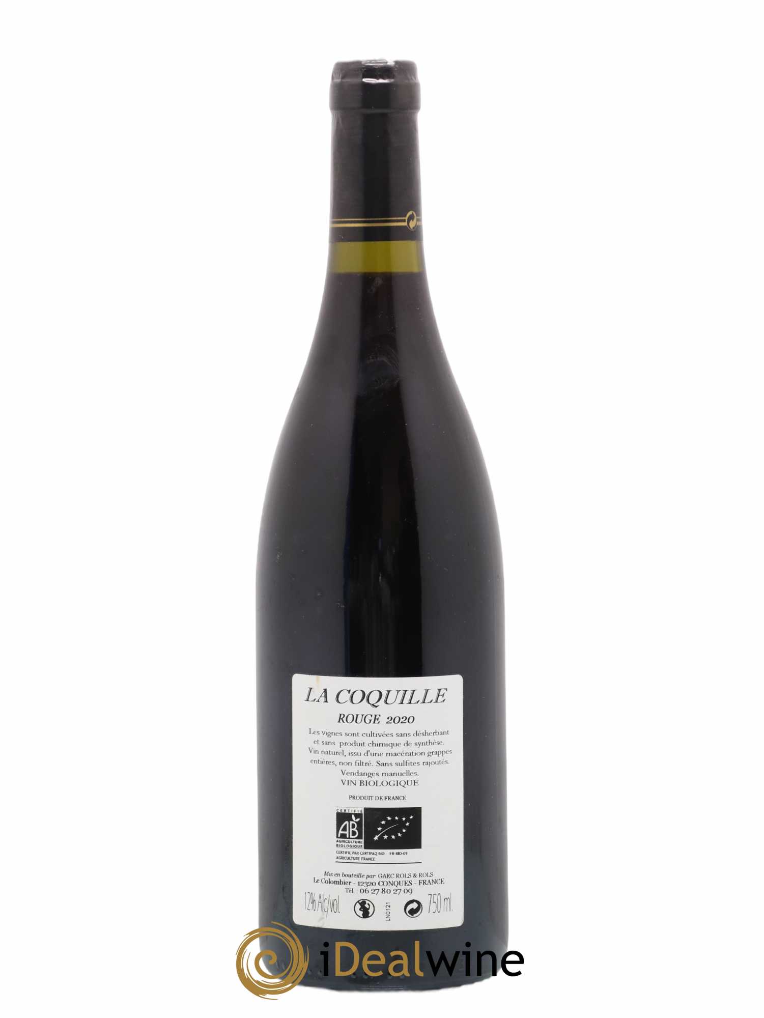 Sud-Ouest IGP Aveyron La Coquille Patrick Rols 2020 - Lot de 1 bouteille - 1