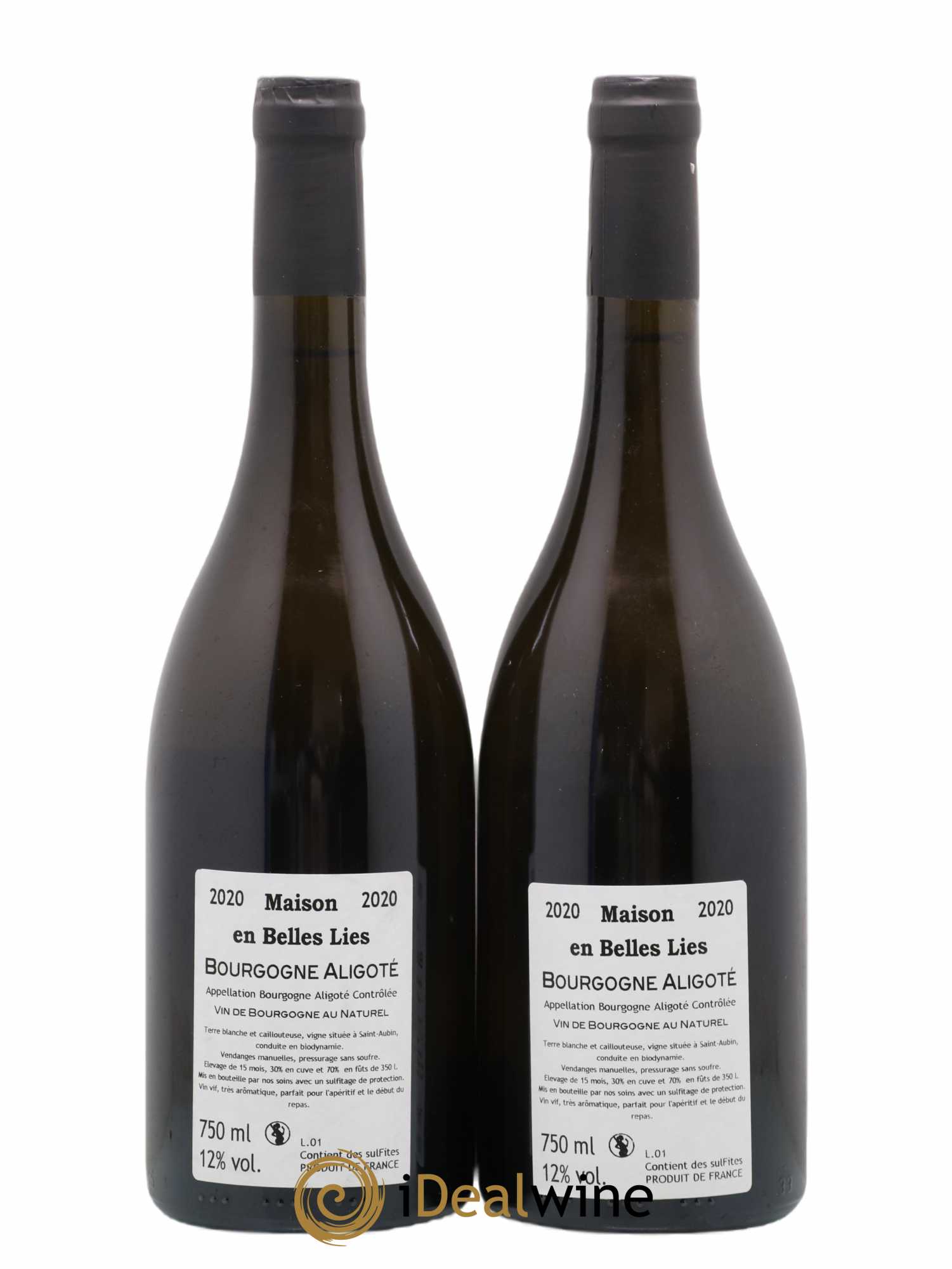 Bourgogne Aligoté Maison En Belles Lies Fût 2020 - Lot de 2 bouteilles - 1