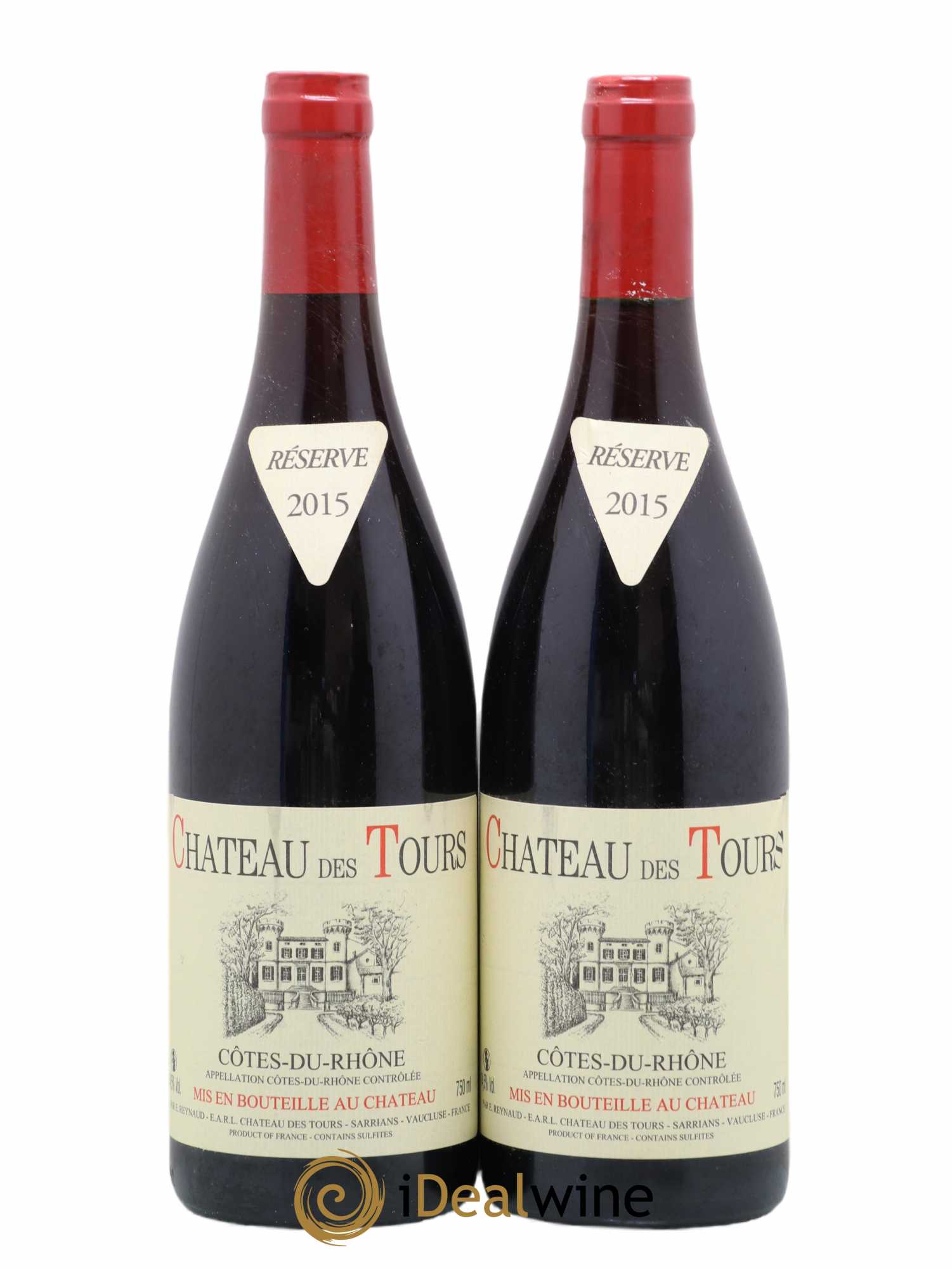 Côtes-du-Rhône Château des Tours Emmanuel Reynaud 2015 - Lot de 2 bouteilles - 0