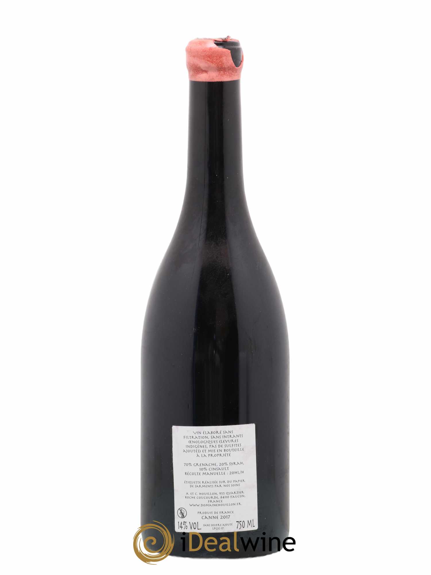 Côtes-du-Rhône Canne Aurélien et Charlotte Houillon 2017 - Lot de 1 bouteille - 1