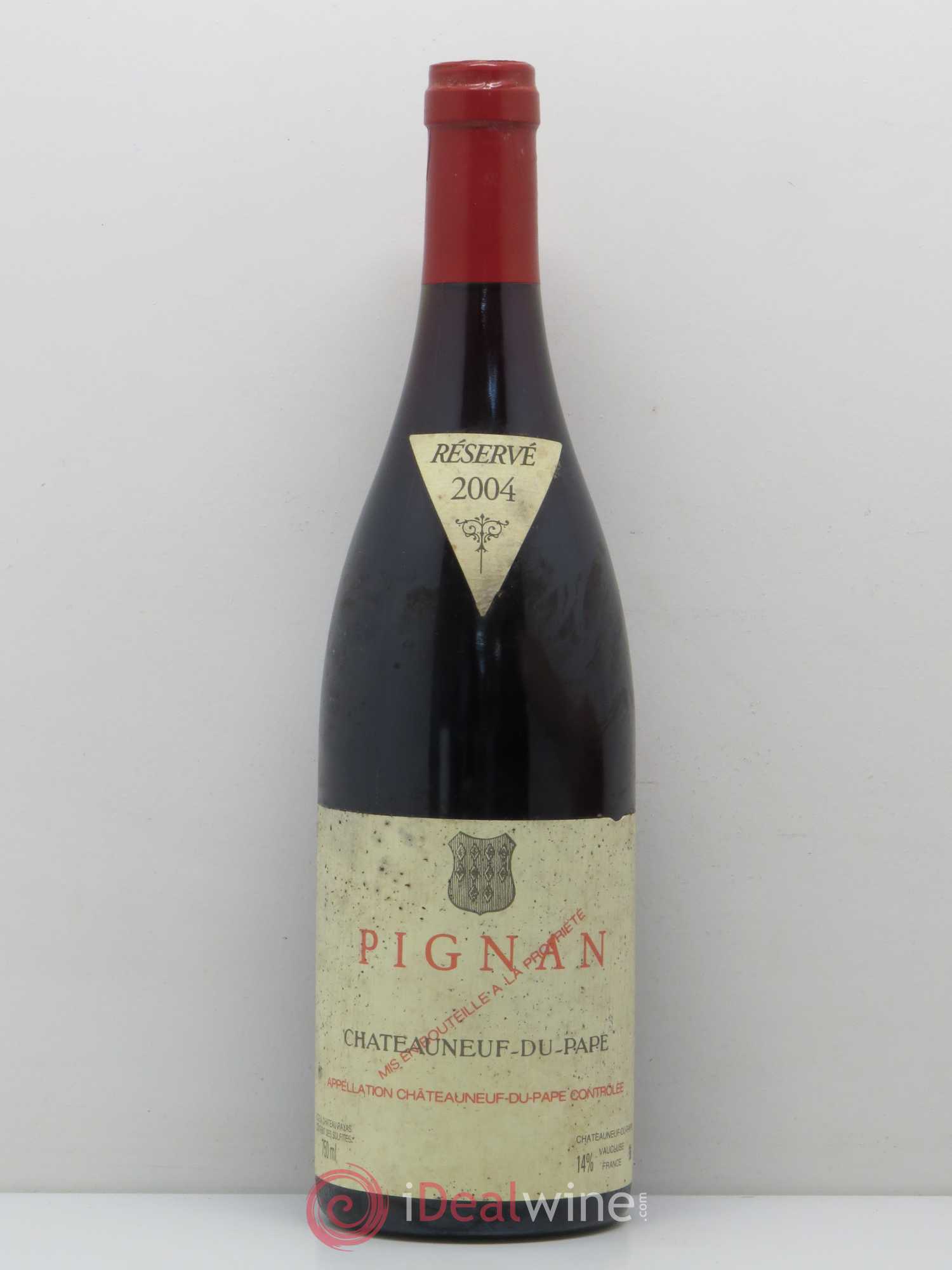 Châteauneuf-du-Pape Pignan Emmanuel Reynaud 2004 - Lot de 1 bouteille - 0