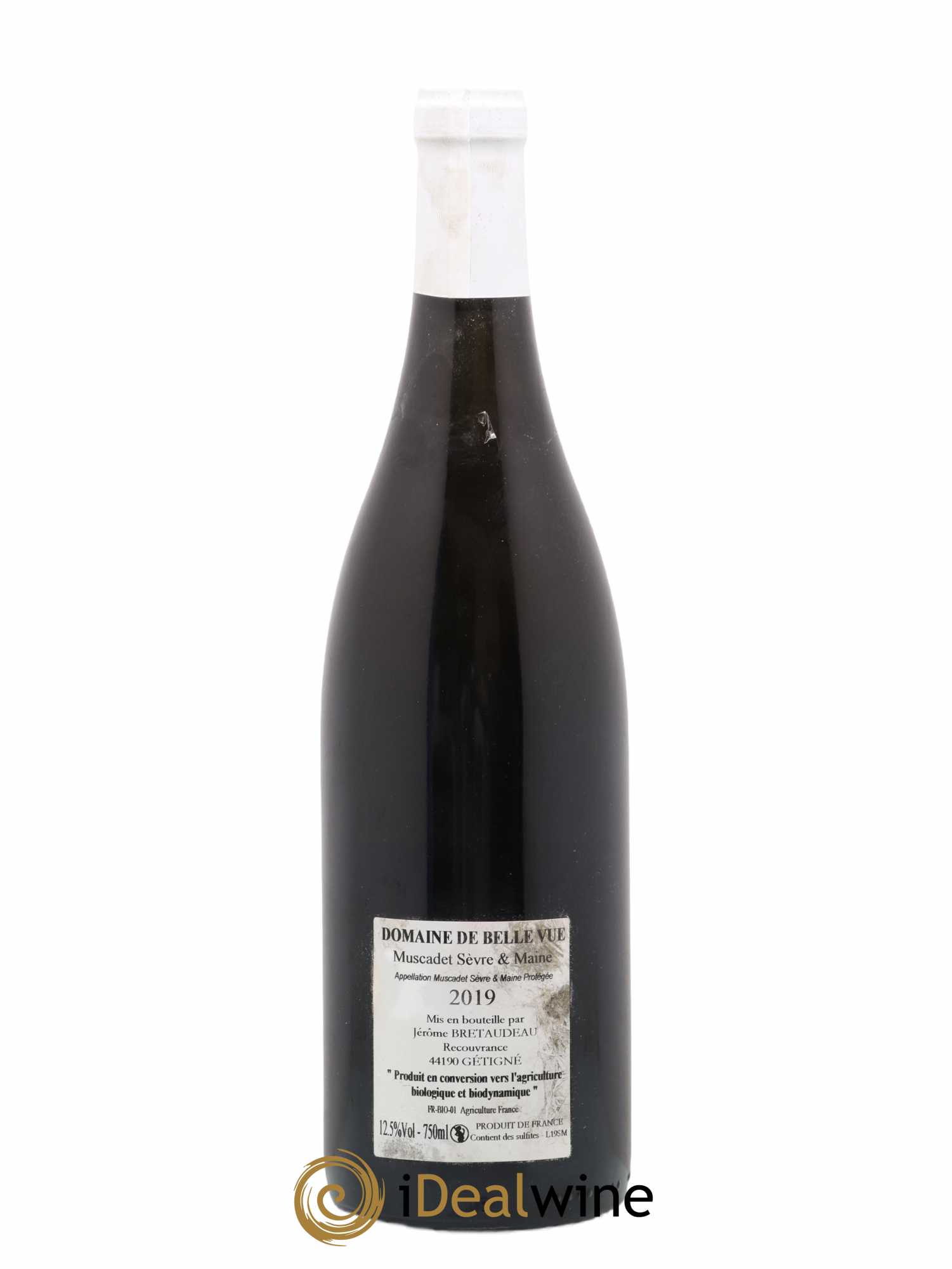 Muscadet-Sèvre-et-Maine Jérôme Bretaudeau - Domaine de Bellevue 2019 - Lot de 1 bouteille - 1