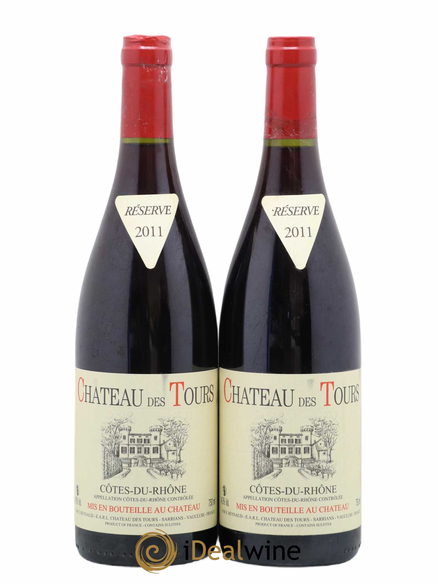 Côtes-du-Rhône Château des Tours Emmanuel Reynaud 2011 - Lot de 2 bouteilles - 0