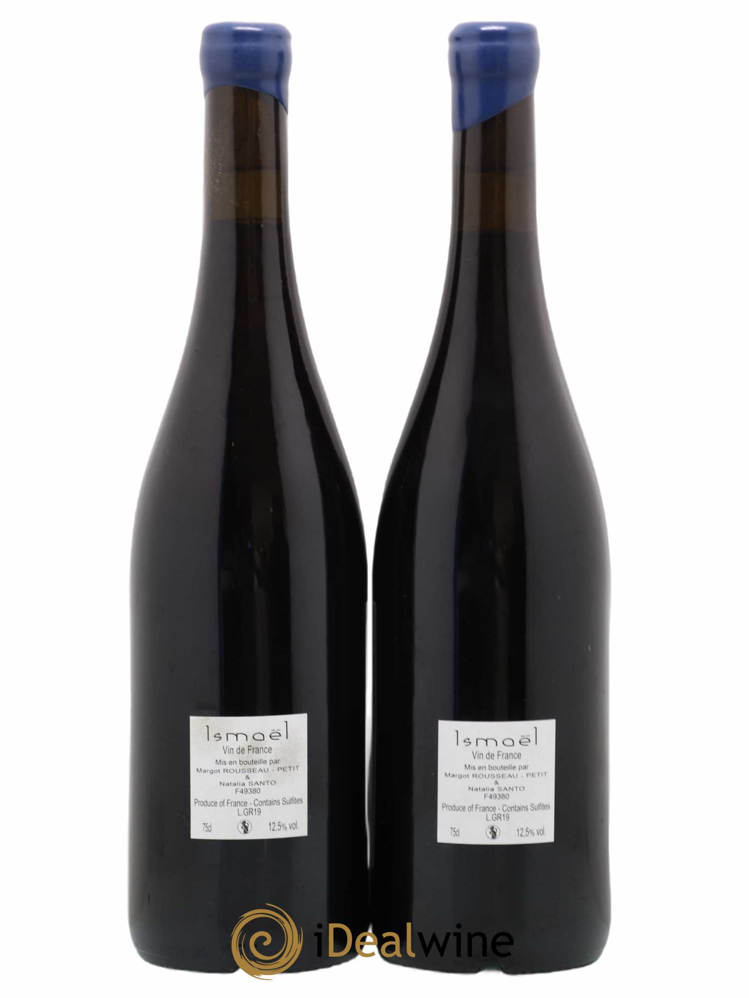 Vin de France Ismaël Margot Rousseau Petit et Natalia Santo 2019 - Lot of 2 bottles - 1
