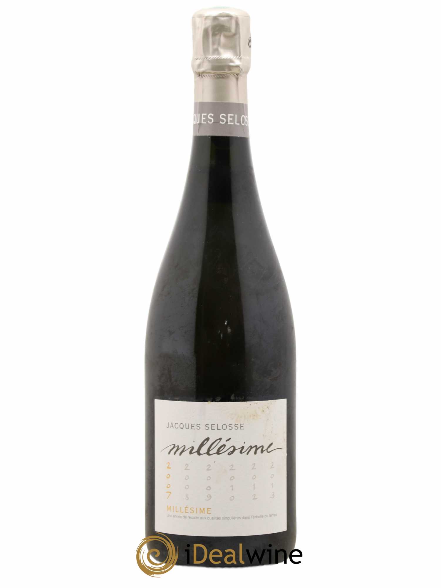 1er Cru Millésimé Extra-Brut Jacques Selosse 2007 - Lot de 1 bouteille - 0