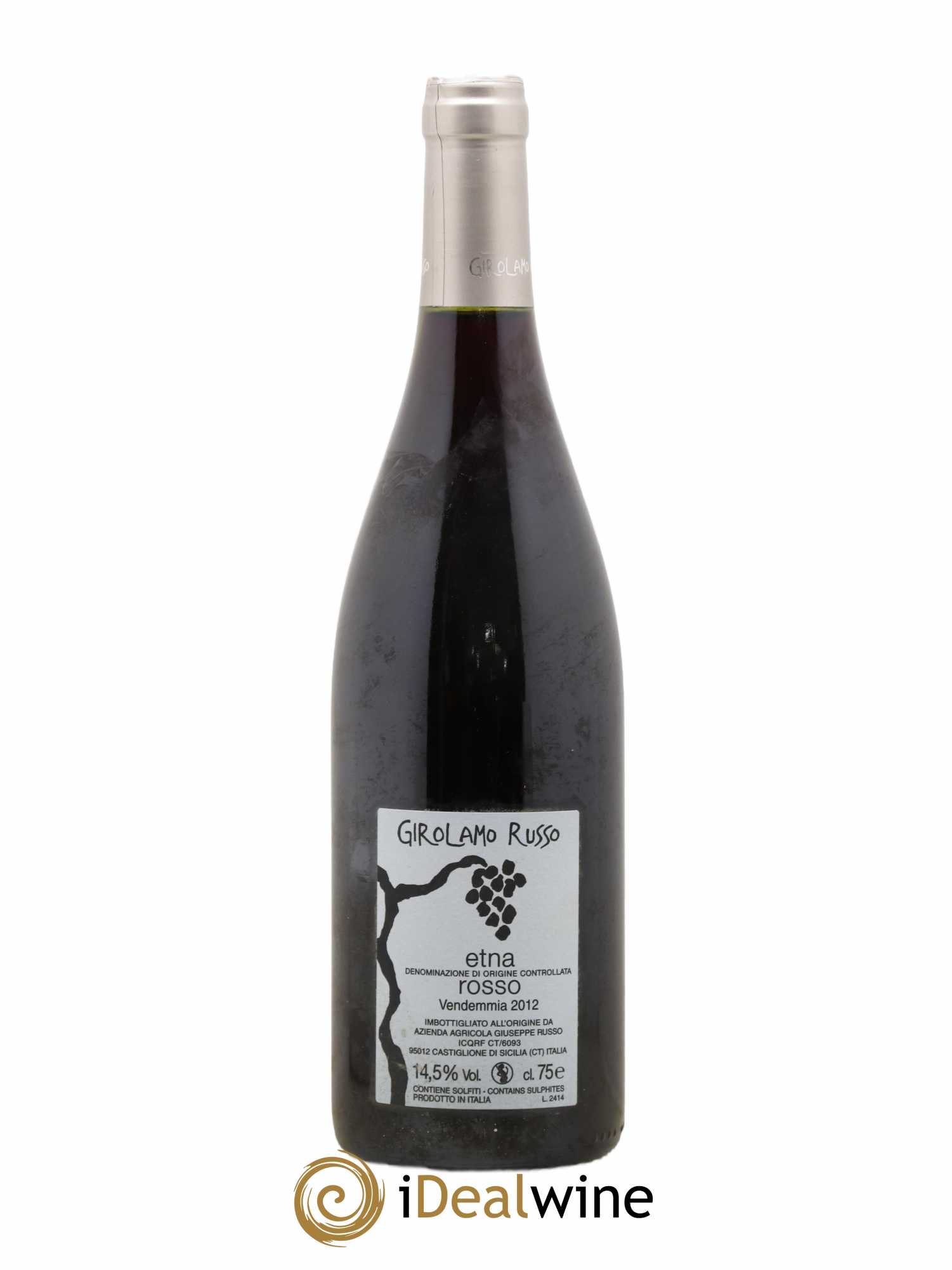 Italie Etna Rosso San Lorenzo Gaetano Russo 2012 - Posten von 1 Flasche - 1