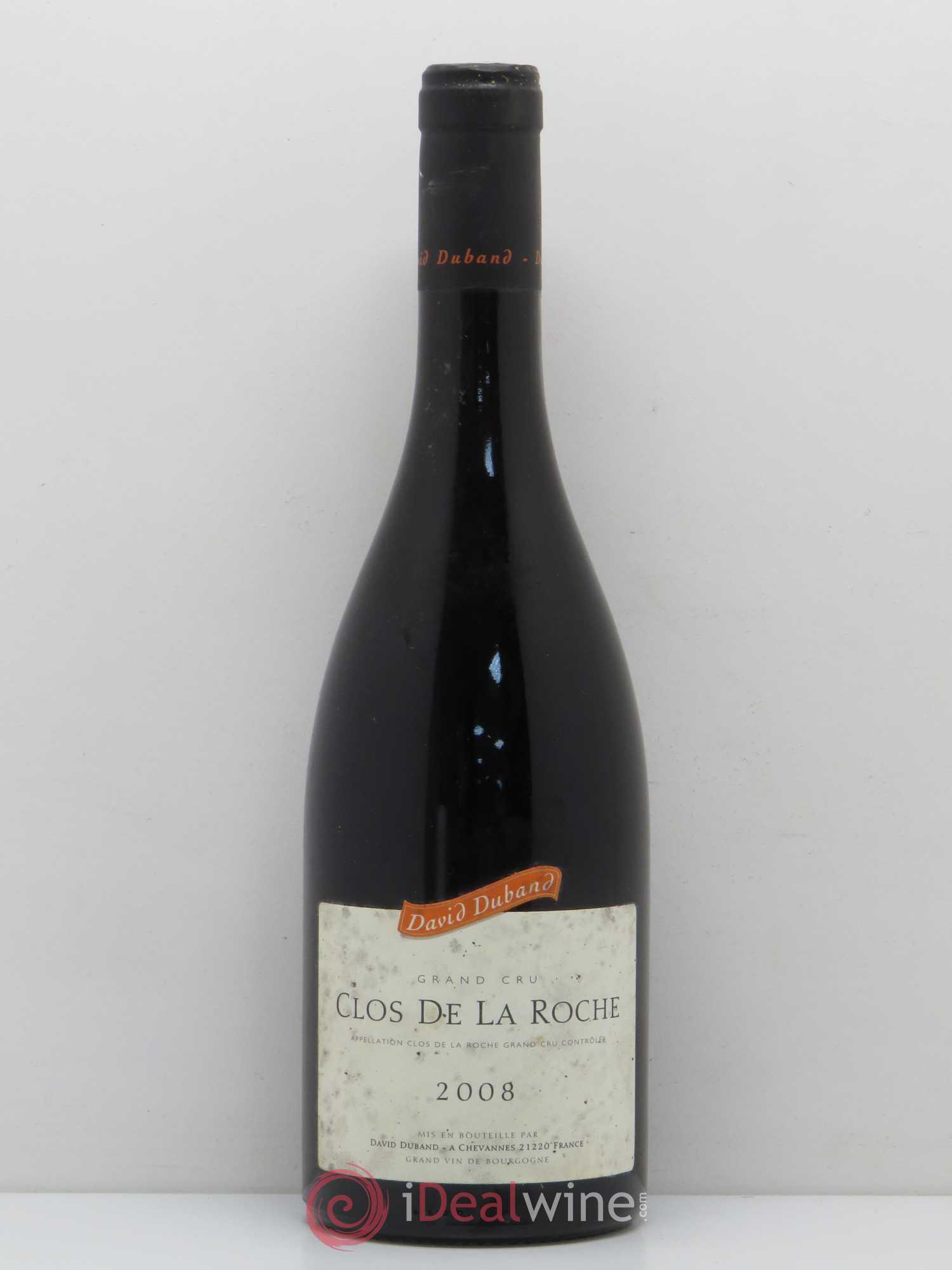 Clos de la Roche Grand Cru Domaine Duband 2008 - Posten von 1 Flasche - 0