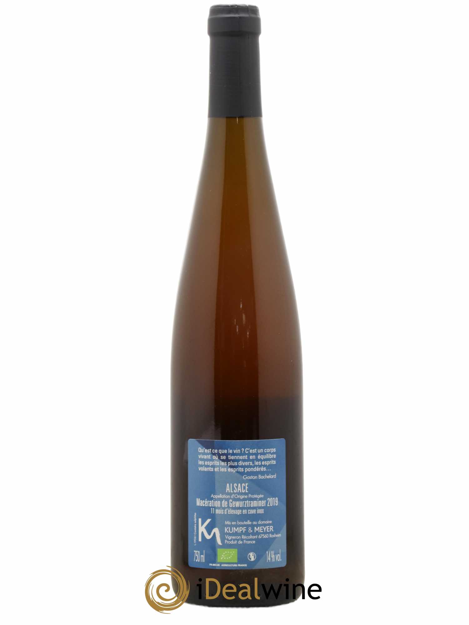 Vin de France Gewurztraminer Utopiste Domaine Kumpf et Meyer 2019 - Lot de 1 bouteille - 1
