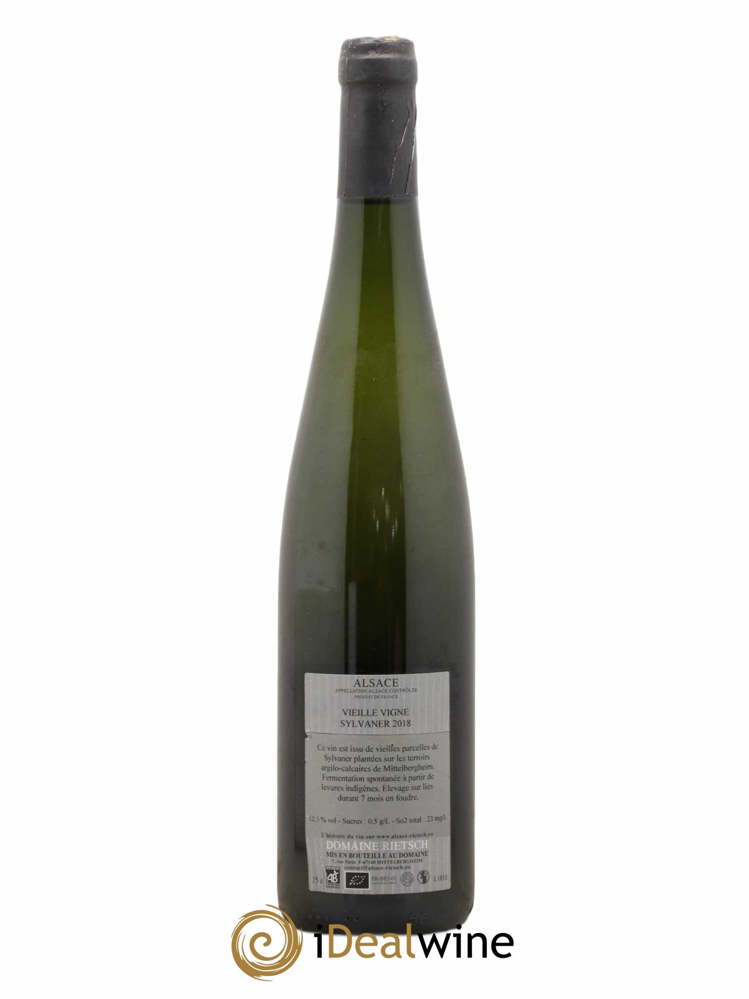 Alsace Sylvaner Vieille Vigne Domaine Rietsch 2018 - Posten von 1 Flasche - 1