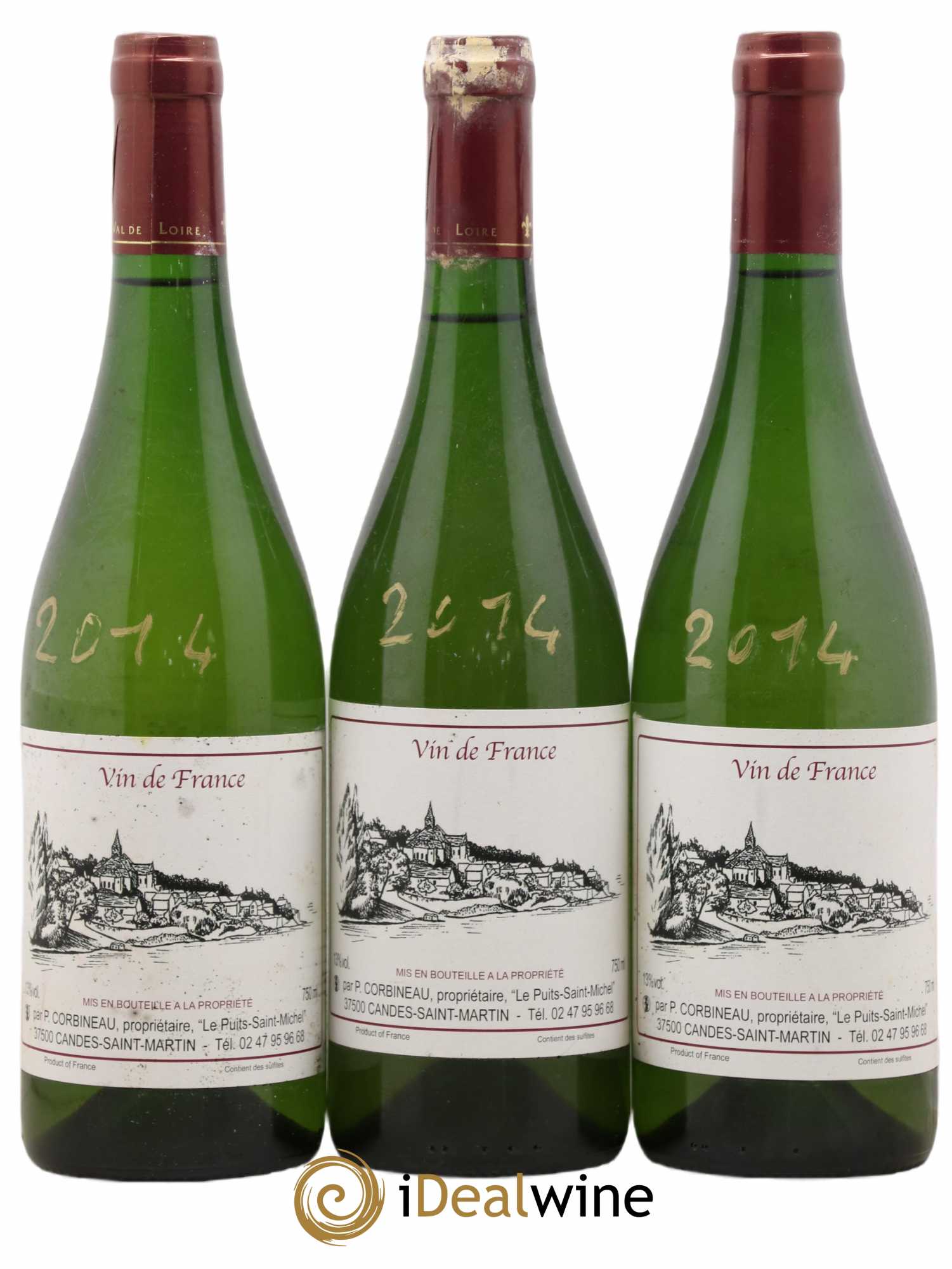 Vin de France Patrick Corbineau (Domaine) 2014 - Lot de 3 bouteilles - 0