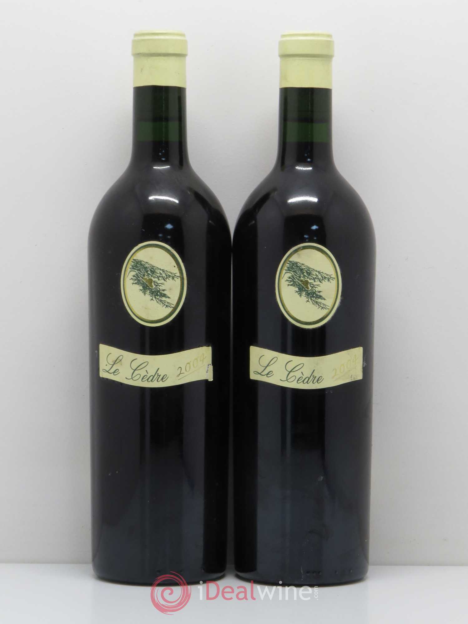 Cahors Château du Cèdre Pascal et Jean-Marc Verhaeghe 2004 - Lot de 2 bouteilles - 0