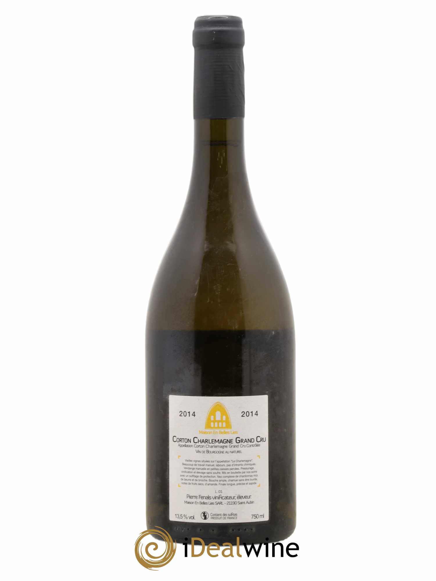 Corton-Charlemagne Grand Cru Maison En Belles Lies 2014 - Lot de 1 bouteille - 1
