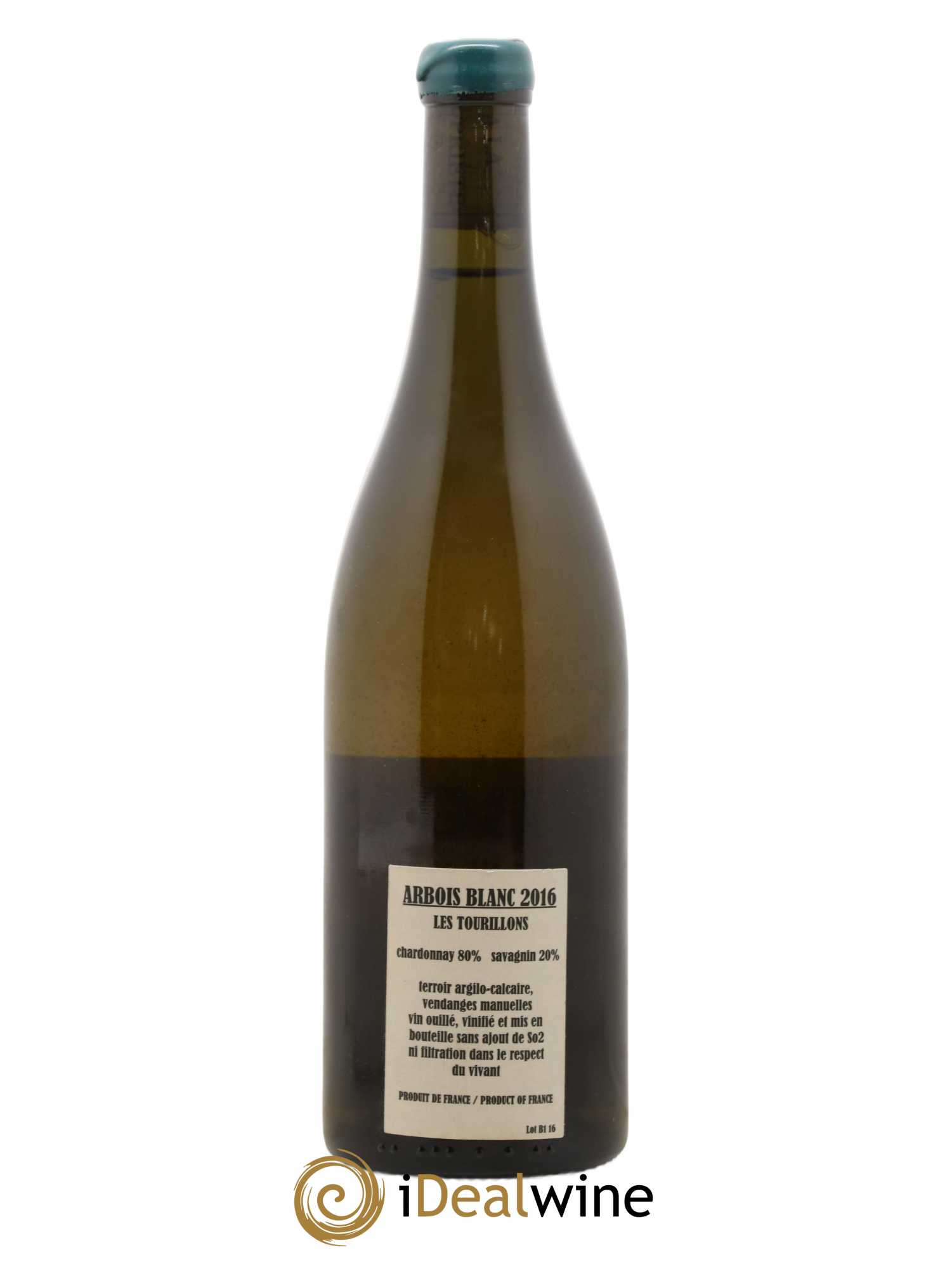 Arbois Chardonnay Savagnin Les Tourillons Adeline Houillon & Renaud Bruyère 2016 - Lot de 1 bouteille - 1