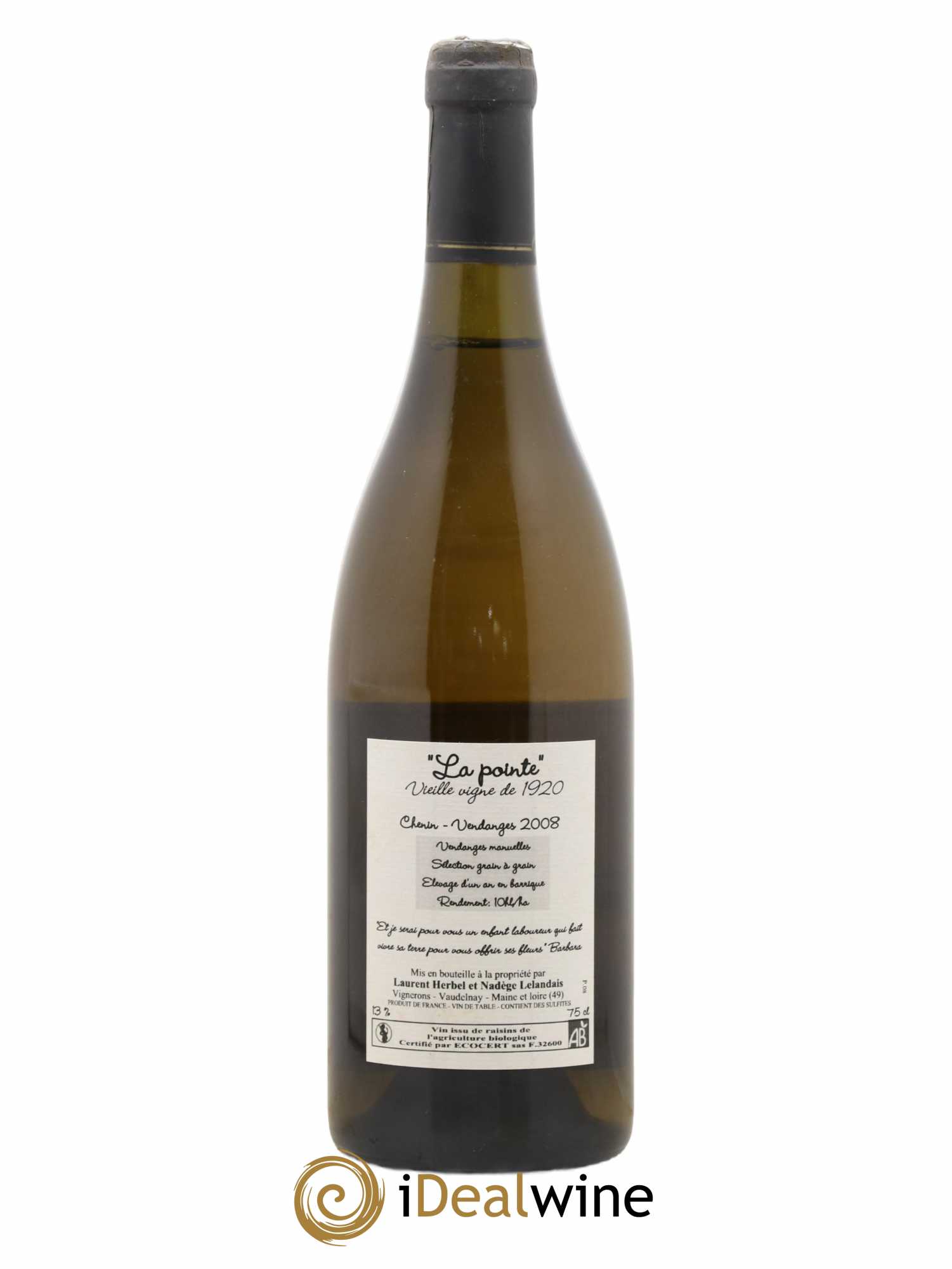 Vin de France La Pointe Vieille Vigne Herbel 2008 - Posten von 1 Flasche - 1