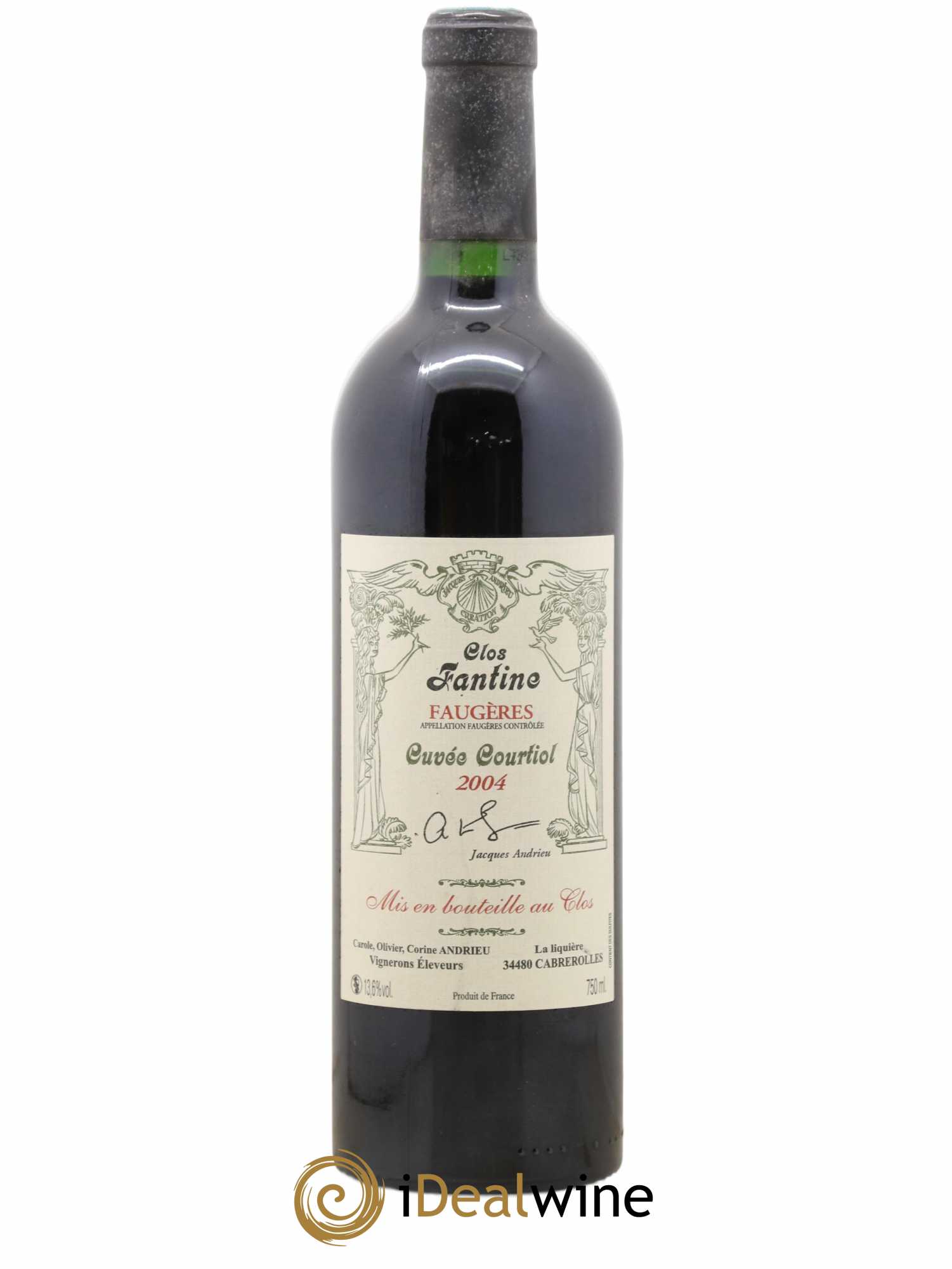Faugères Clos Fantine Courtiol Famille Andrieu 2004 - Lot de 1 bouteille - 0