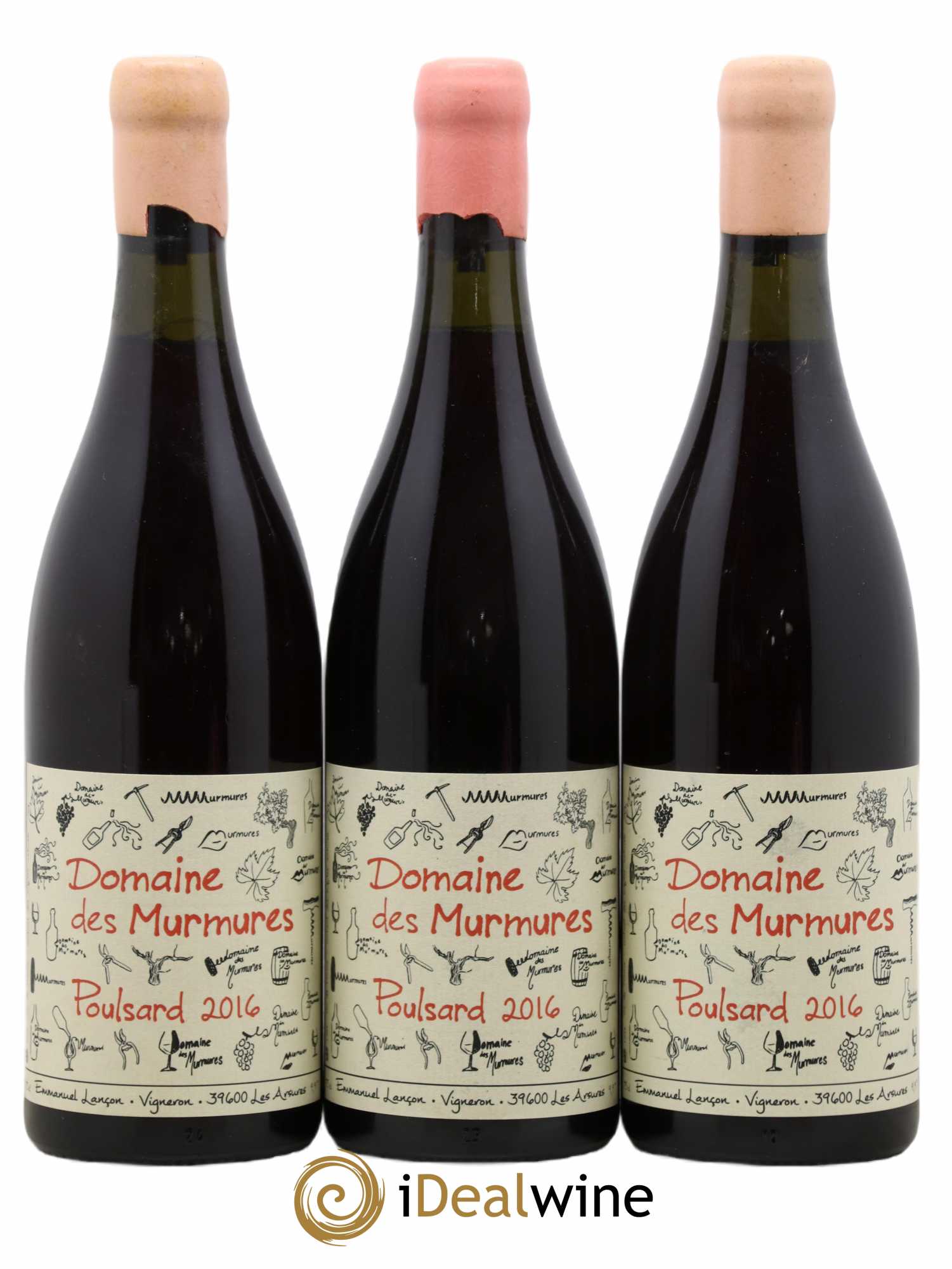 Vin de France Poulsard Murmures (Domaine des) - Emmanuel Lançon 2016 - Lot de 3 bouteilles - 0