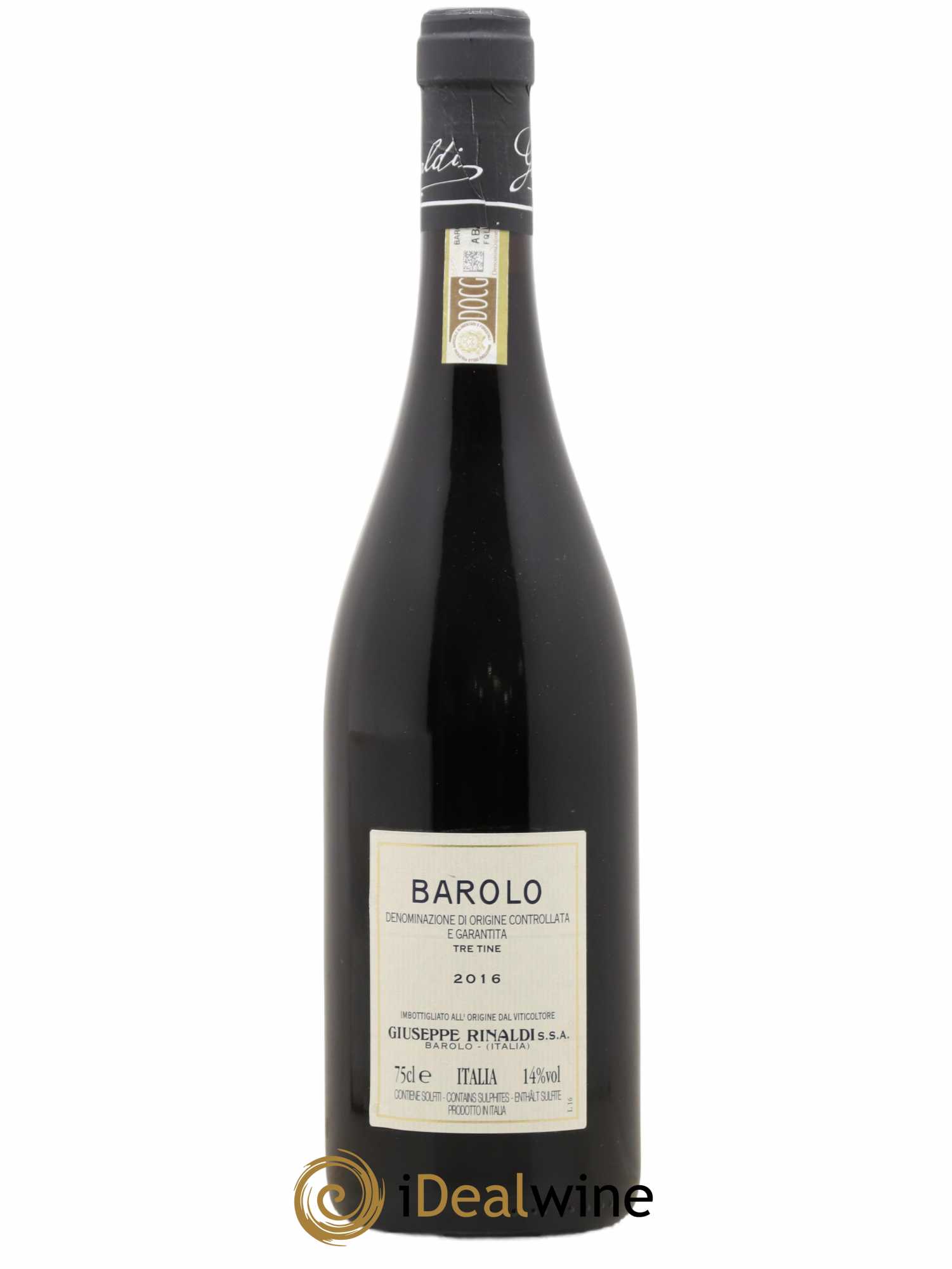Barolo DOCG Tre Tine Giuseppe Rinaldi 2016 - Lot of 1 bottle - 1