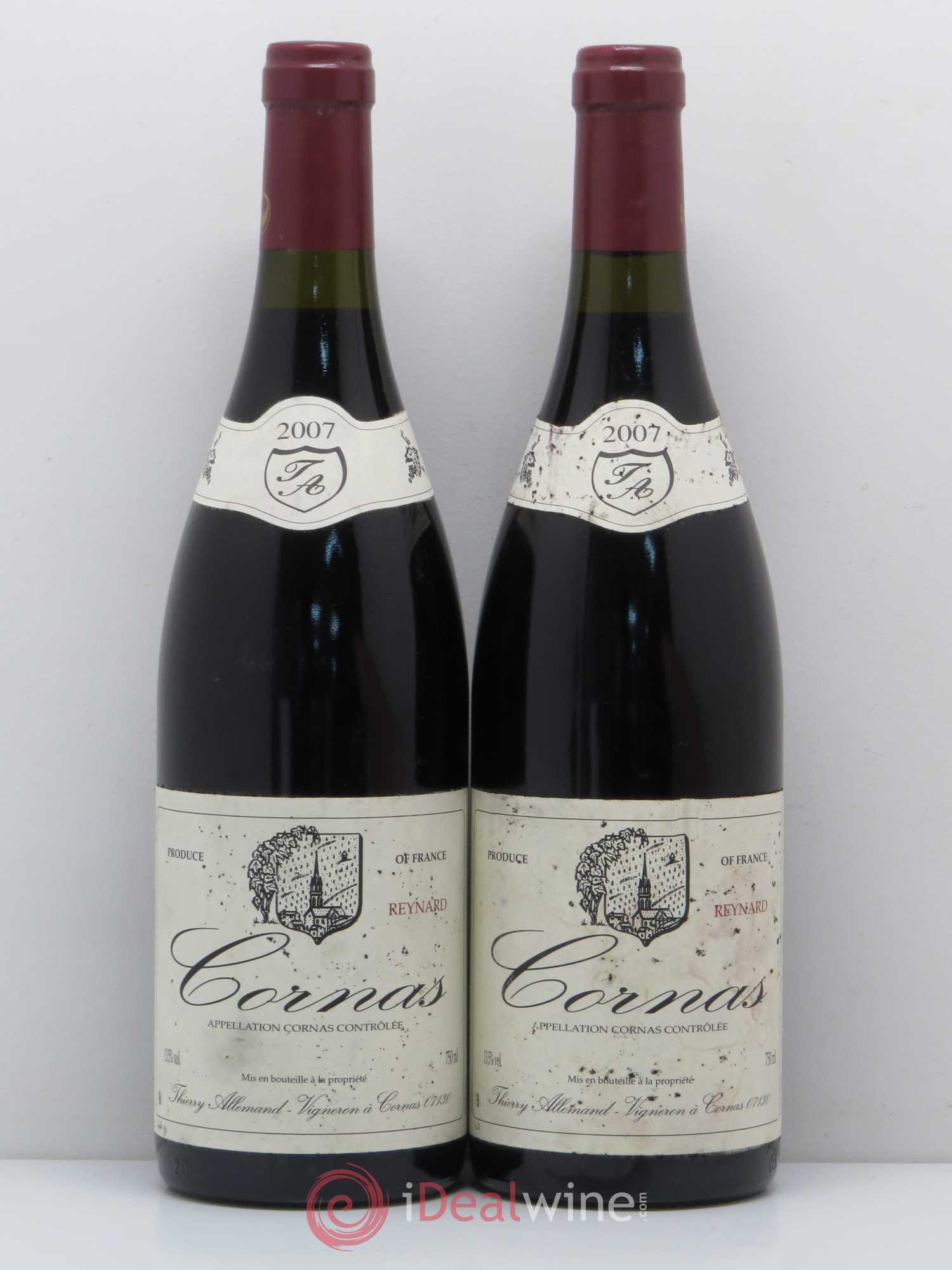Cornas Reynard Thierry Allemand 2007 - Lot de 2 bouteilles - 0