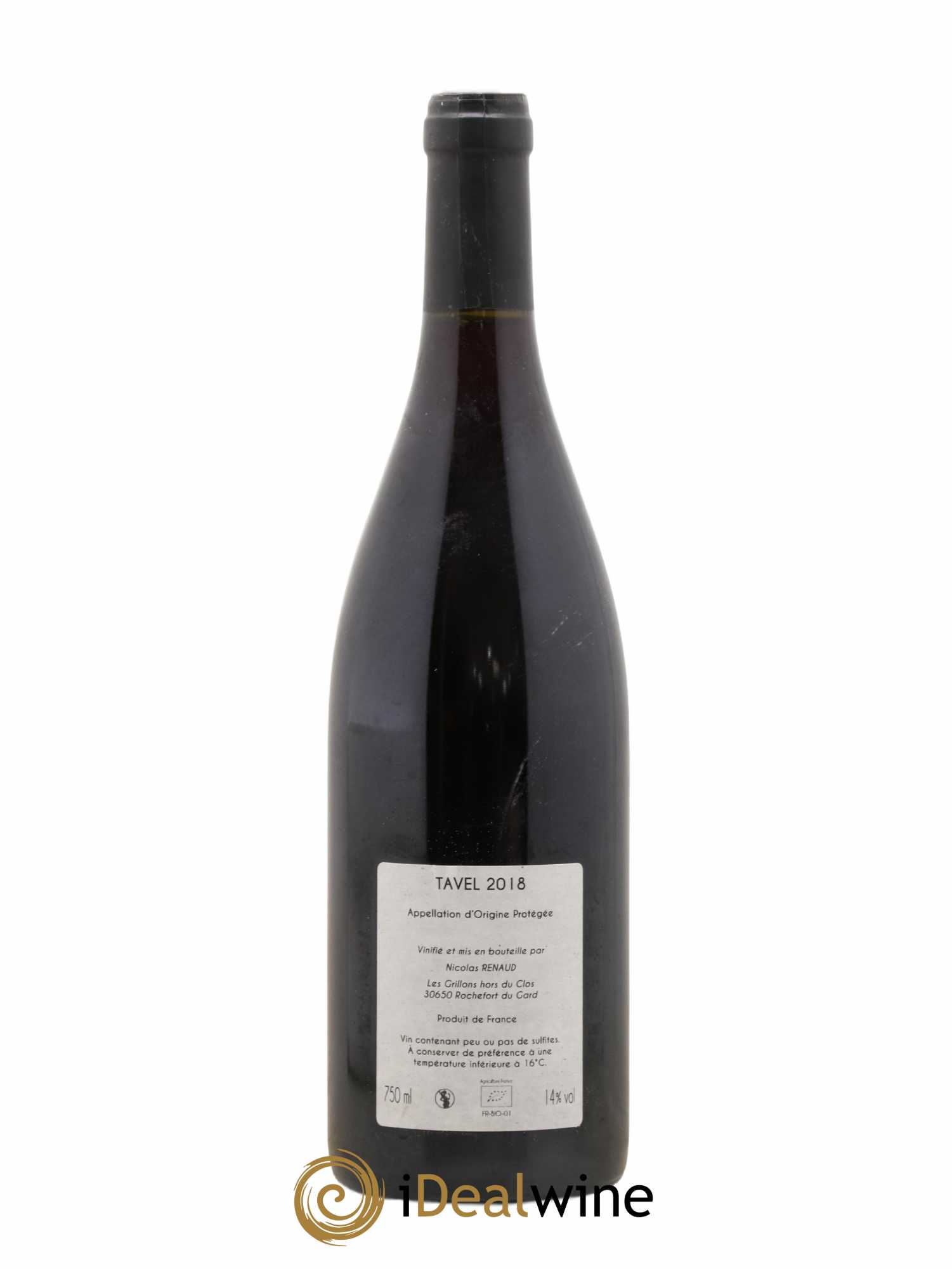 Tavel Clos des Grillons 2018 - Lot de 1 bouteille - 1