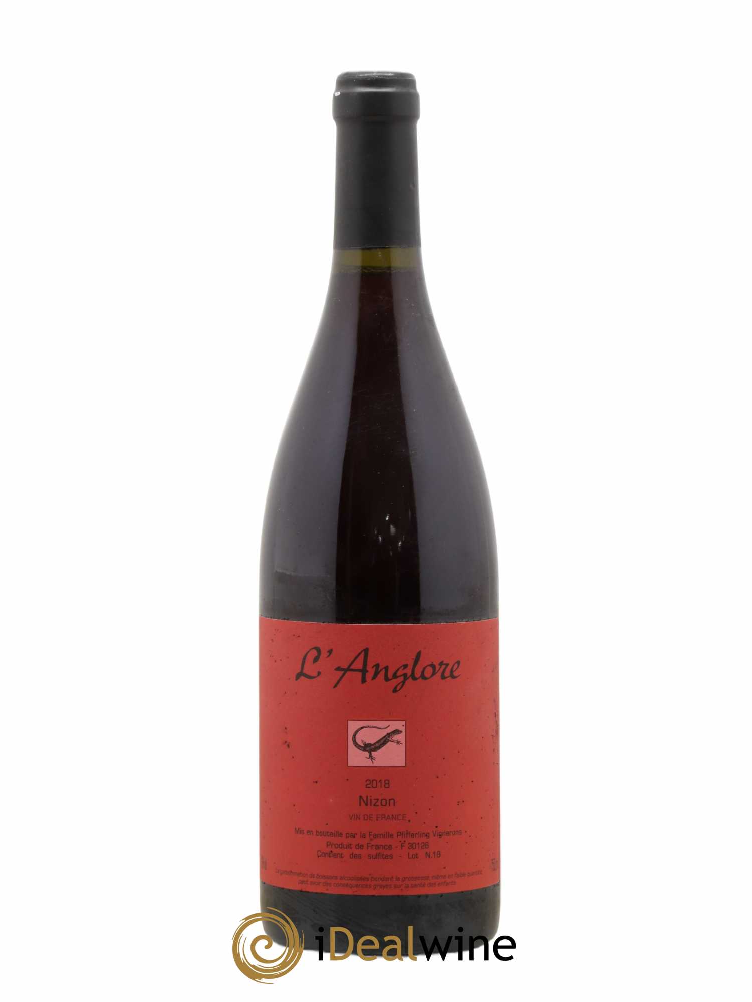 Vin de France Nizon L'Anglore 2018 - Lot de 1 bouteille - 0