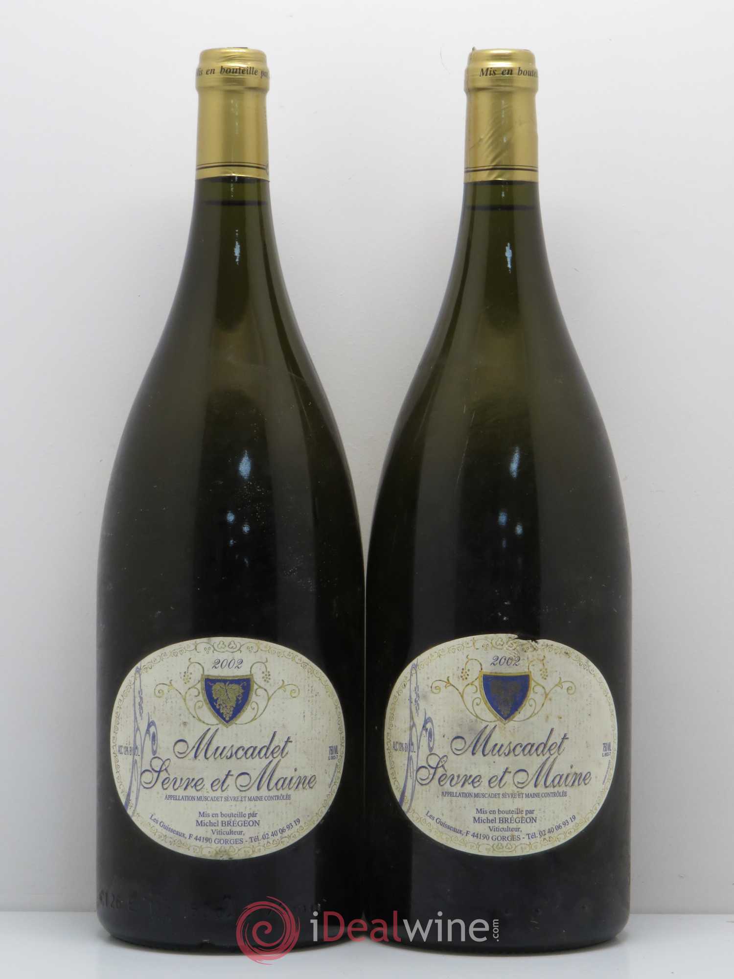 Muscadet-Sèvre-et-Maine André-Michel Bregeon (Domaine) 2002 - Lot de 2 magnums - 0