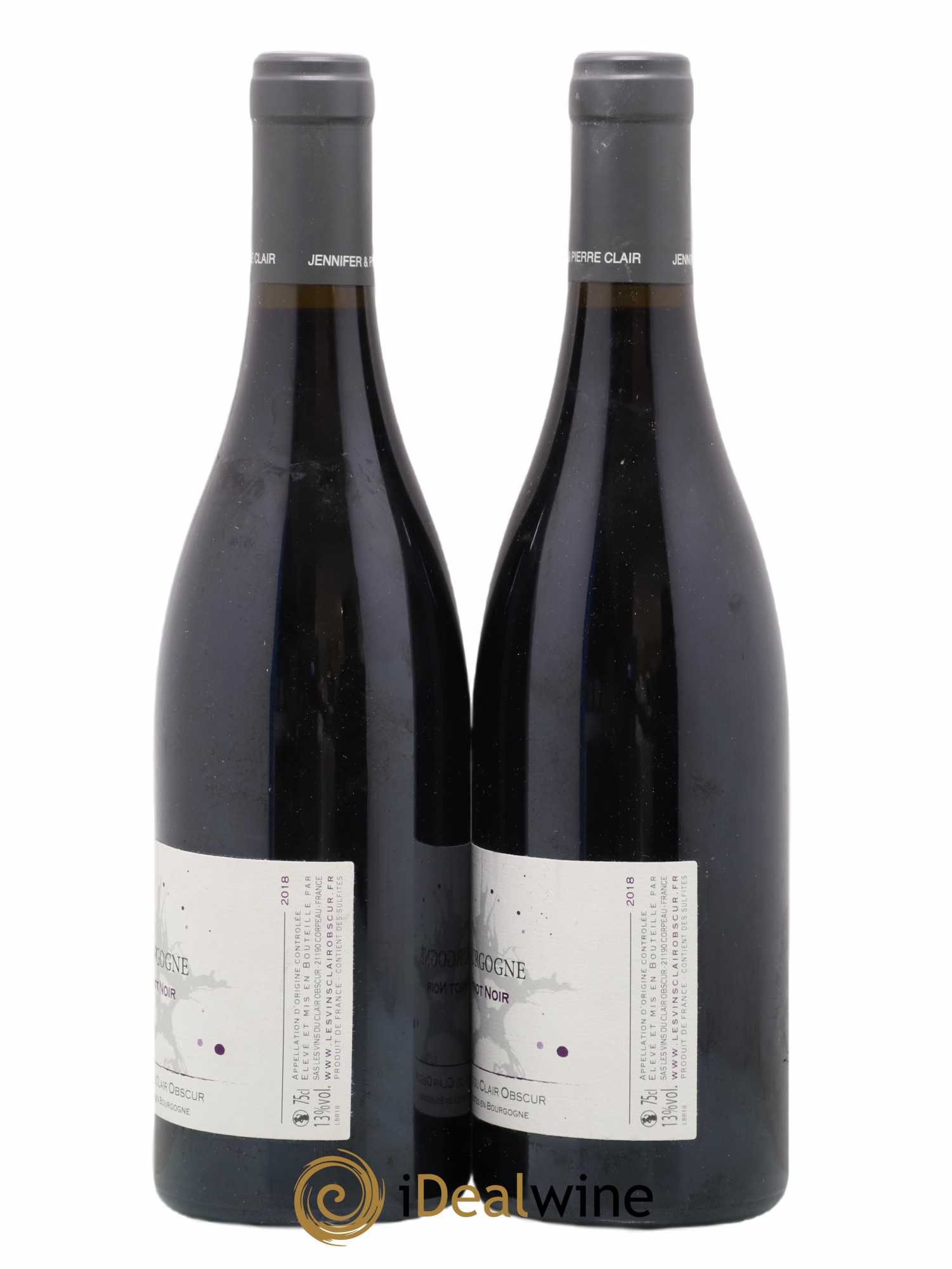 Bourgogne Domaine du Clair Obscur 2018 - Lot de 2 bouteilles - 1