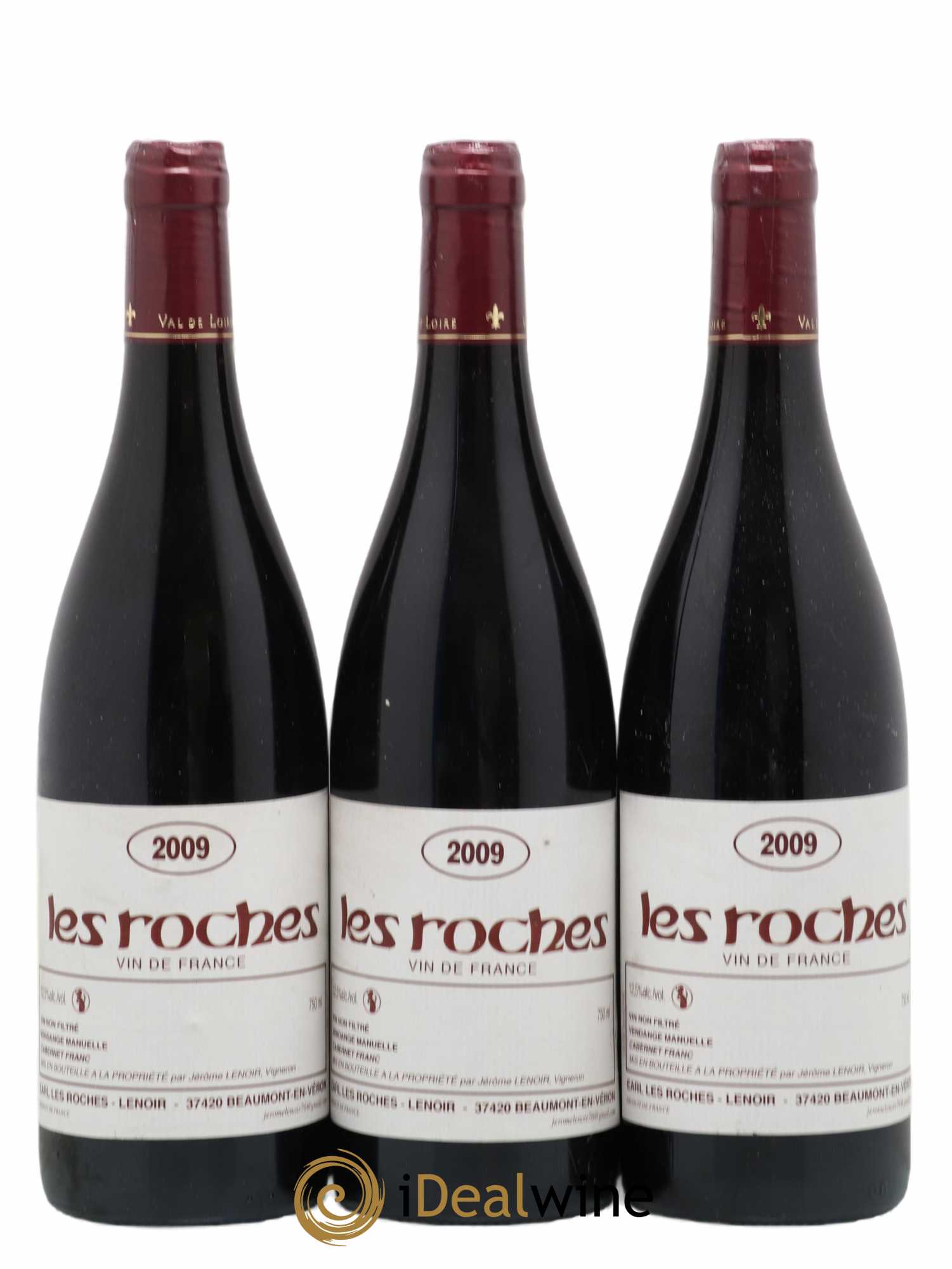 Vin de France Les Roches Lenoir (Domaine) Domaine Des Roches 2009 - Lot de 3 bouteilles - 0