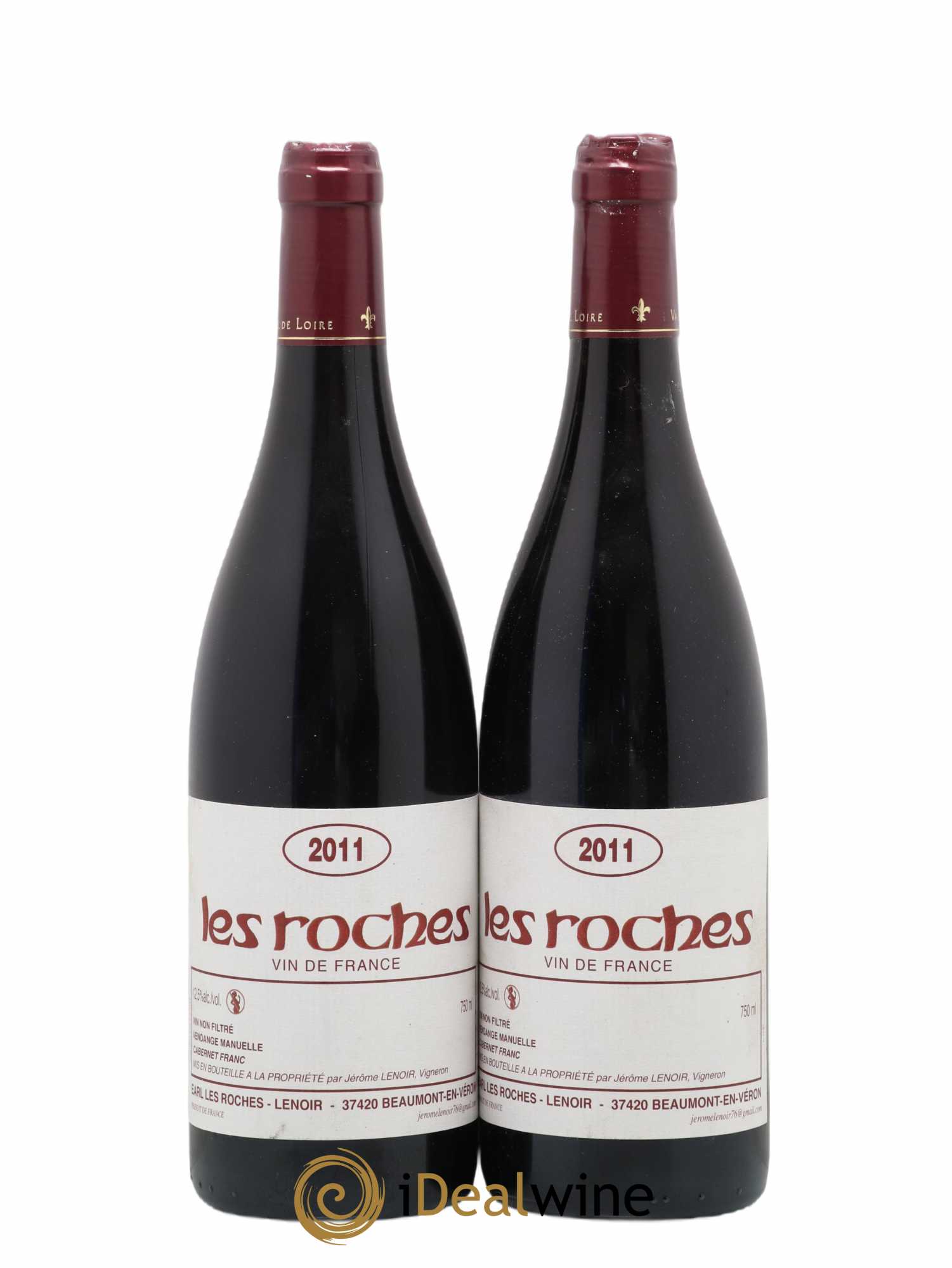 Vin de France Les Roches Lenoir (Domaine) Domaine Des Roches 2011 - Lot de 2 bouteilles - 0