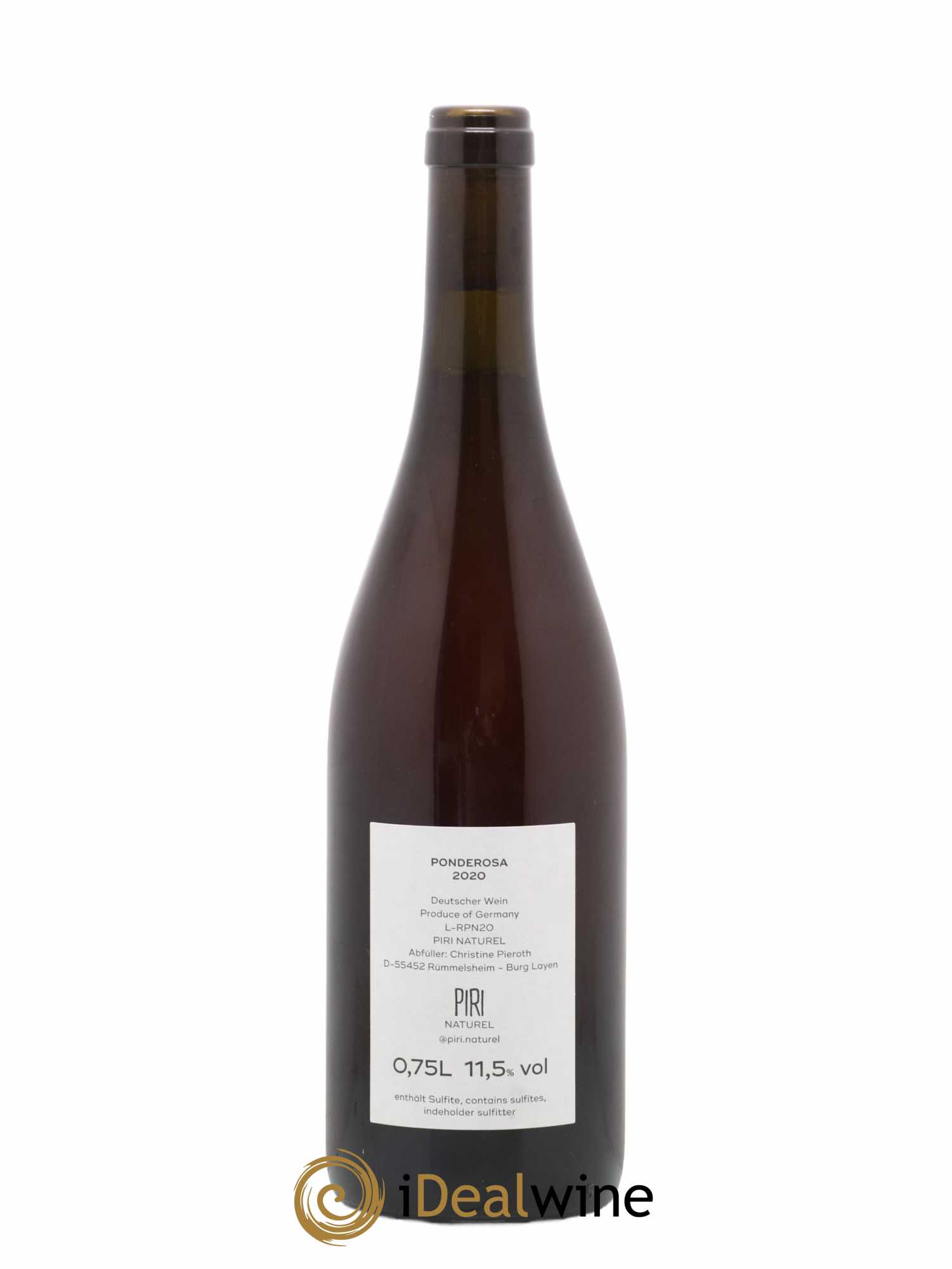 Vins Etrangers Allemagne Pondenosa Domaine Piri Naturel 2020 - Posten von 1 Flasche - 1