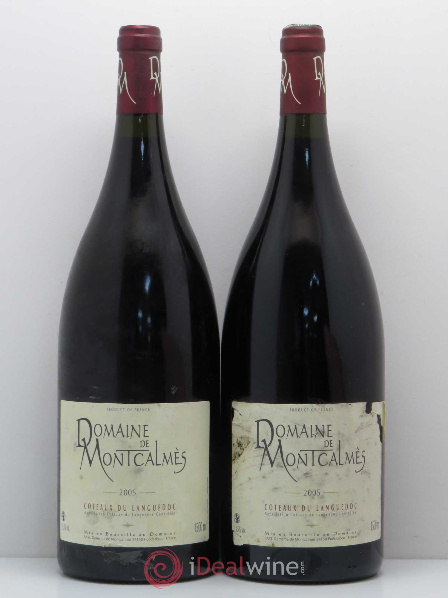 Coteaux du Languedoc Domaine de Montcalmès Frédéric Pourtalié 2005 - Posten von 2 Magnum - 0